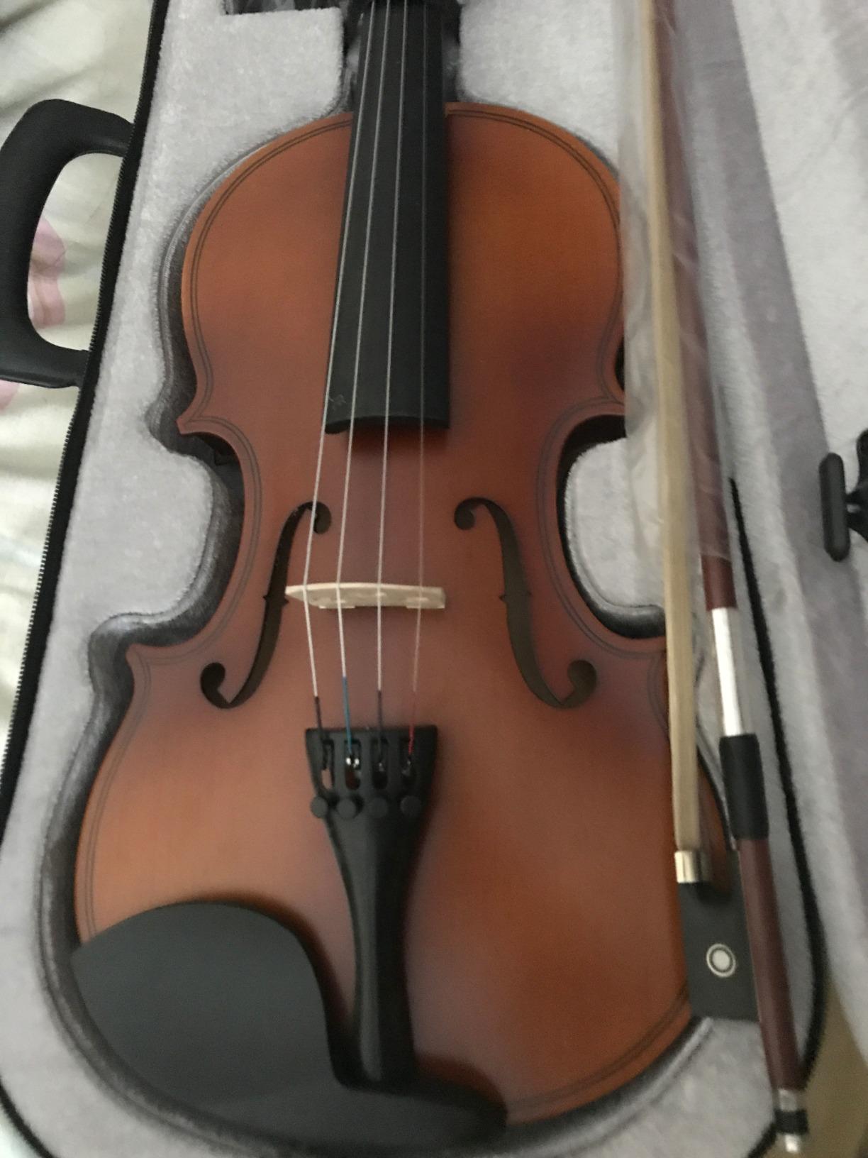 Paititi 1/2 Size Artist-100 Student Violin Starter Kit with Brazilwood Bow Lightweight Case, Shoulder Rest, Extra Strings and Rosin customer photo 2