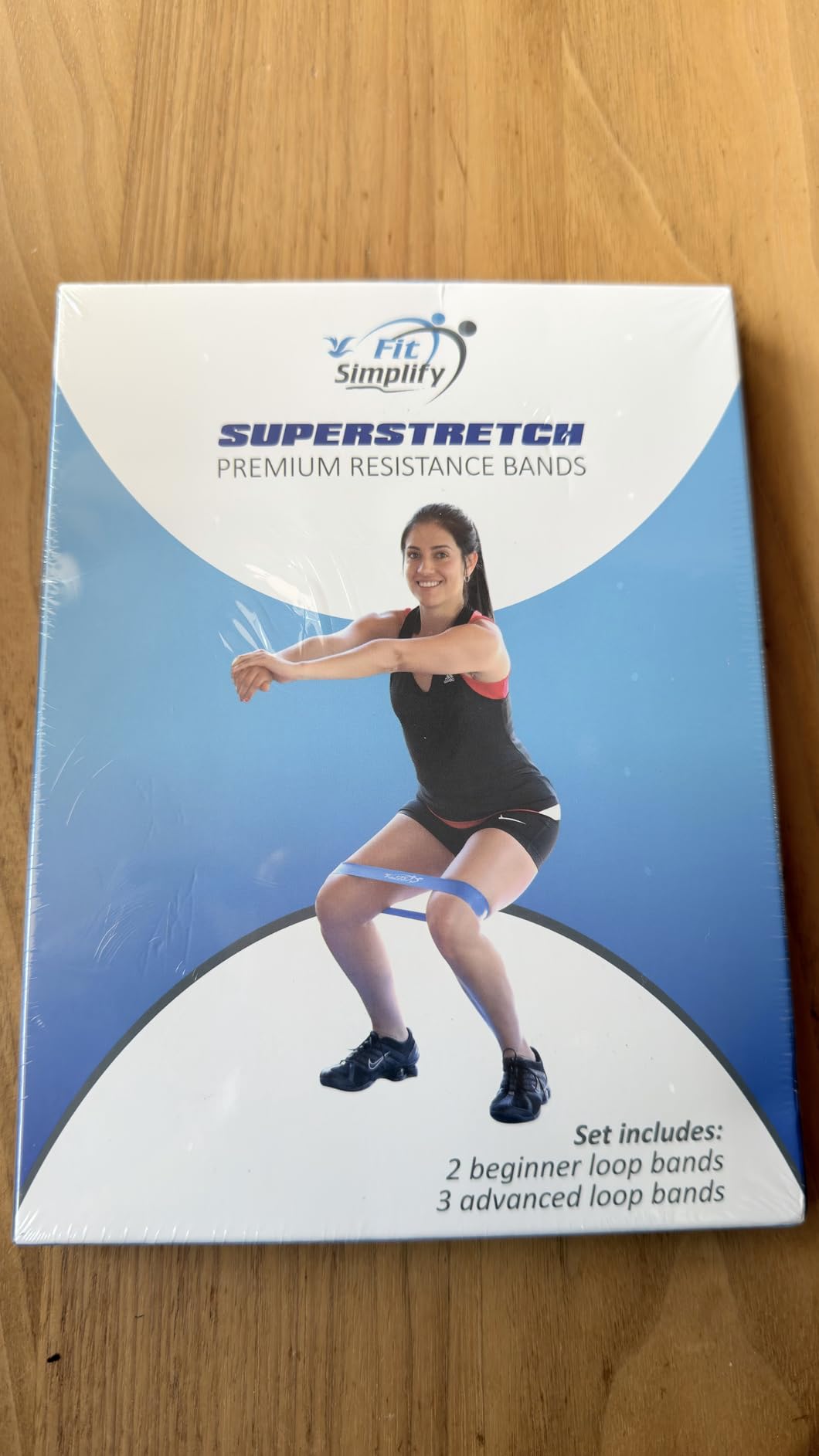 Fit Simplify Resistance Loop Exercise Bands with Instruction Guide and Carry Bag, Set of 5 customer photo 2