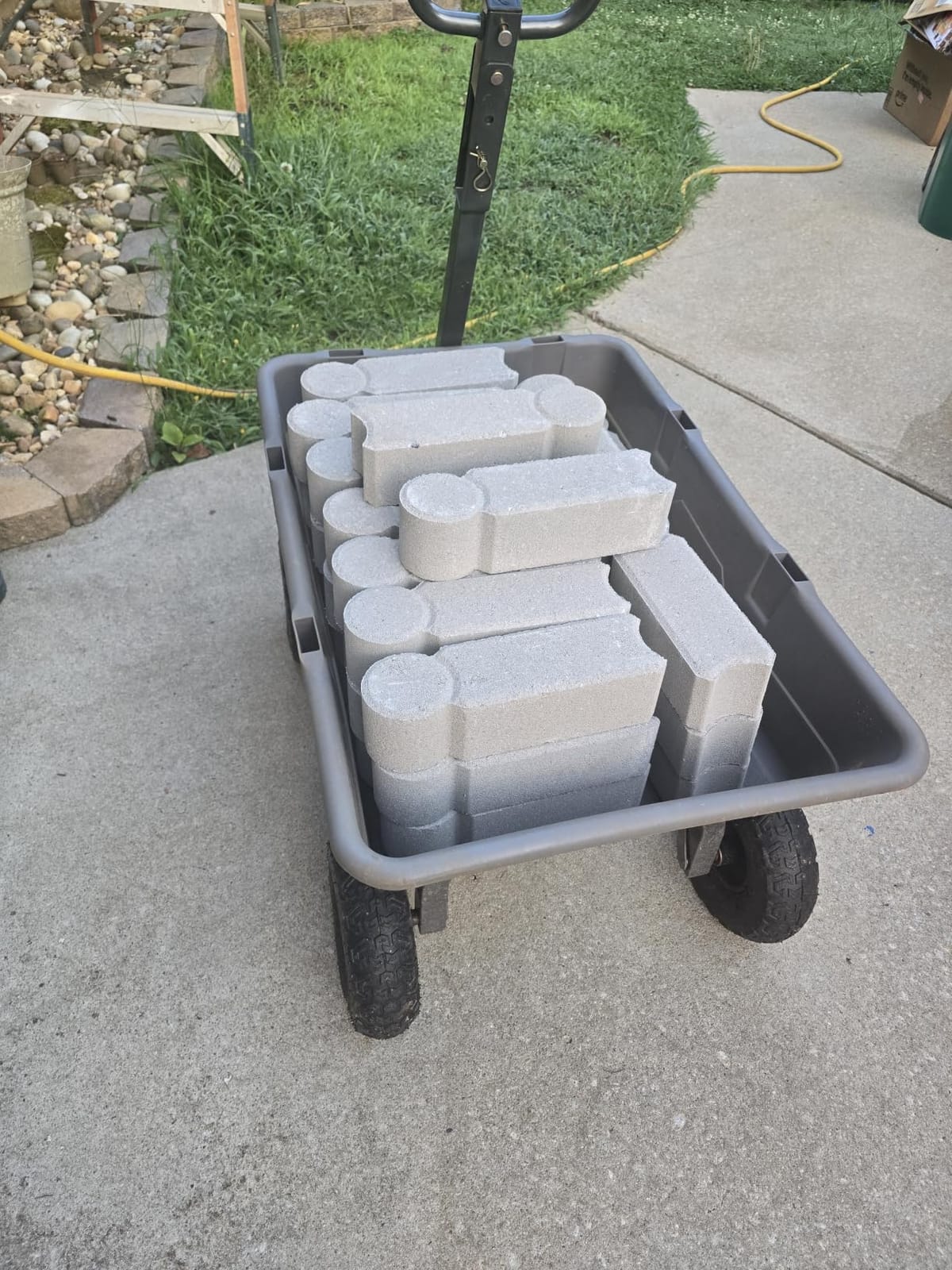 Gorilla Carts Poly Dump Cart, 1200 lb. Capacity, 6 Cu Ft | 1,200-lb Capacity, 6 Cu Ft Tub Poly Dump Cart with Quick-Release Dump for Bigger Yard Cleanup Jobs, Unloading Made Effortless customer photo 1