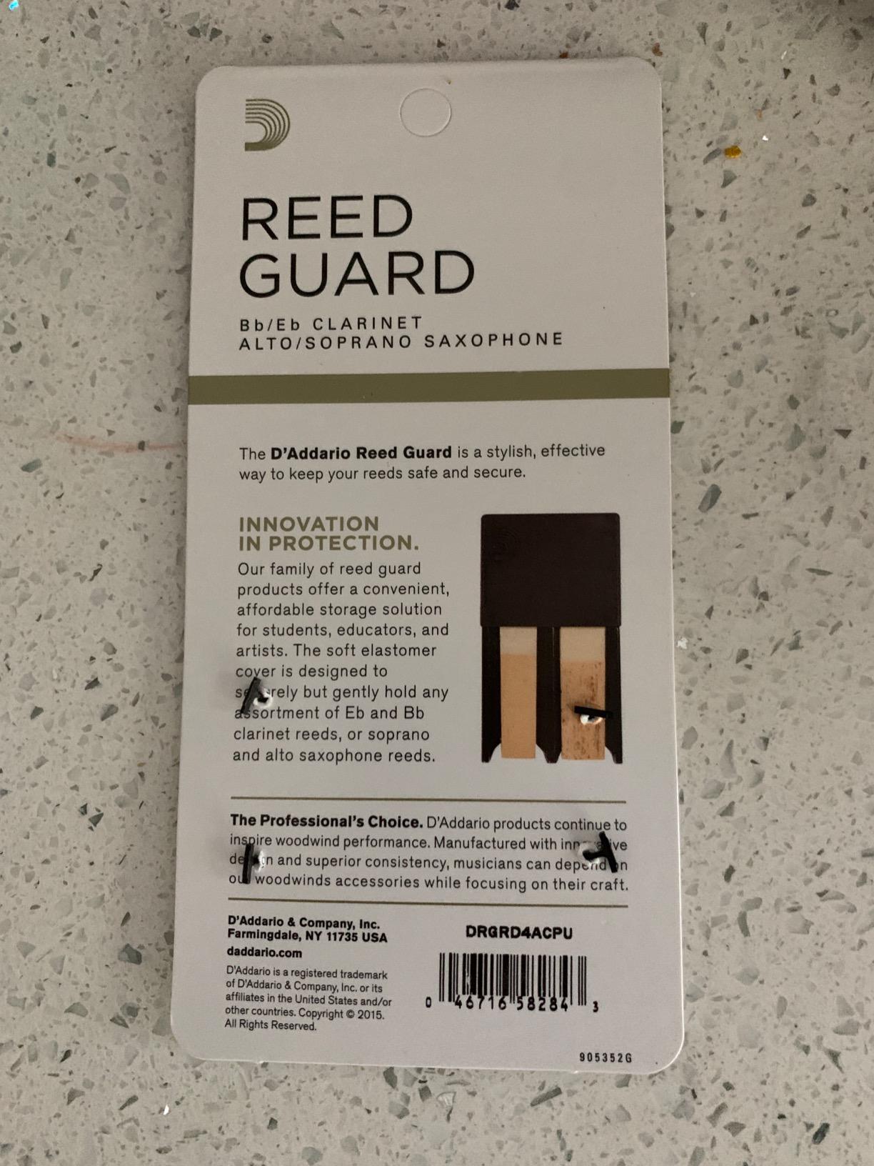 D'Addario Reed Guard, Large, Black customer photo 2