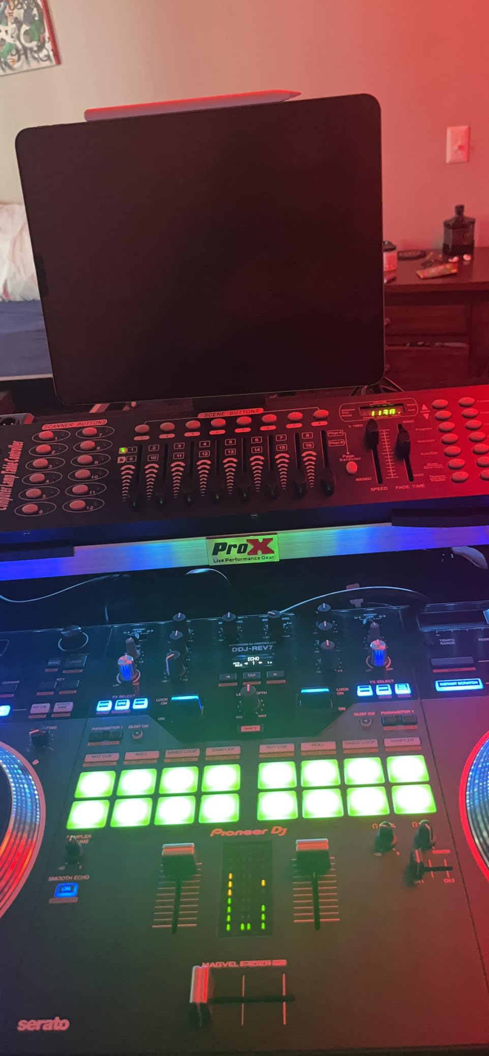 DMX Controller for dj Lights Dmx512 Light Controllers 192 Channel DMX Board with Cables 2m/6.6 ft Dmx-512 Lighting Console for Control Stage Light customer photo 2