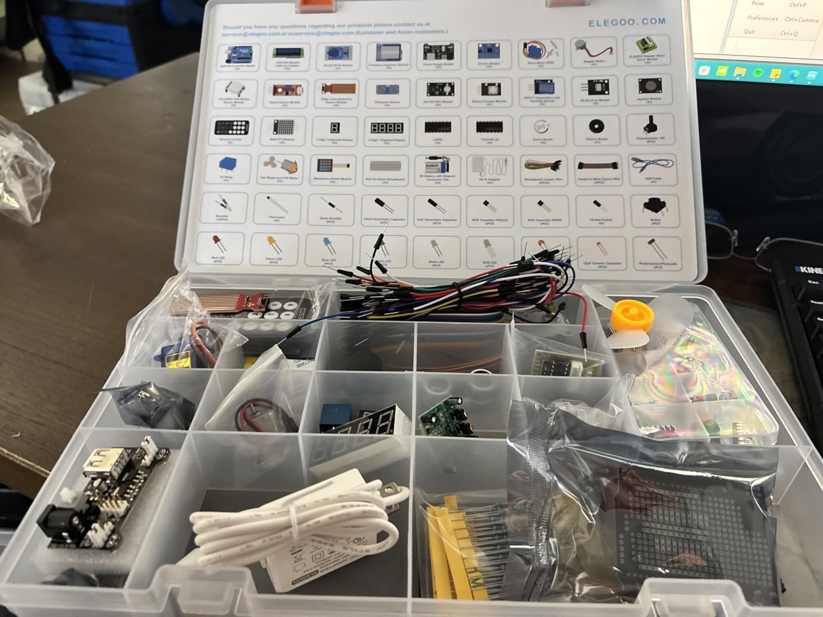 ELEGOO UNO R3 Project Most Complete Starter Kit, Compatible with Arduino | 63 Items, 200+ Components customer photo 1