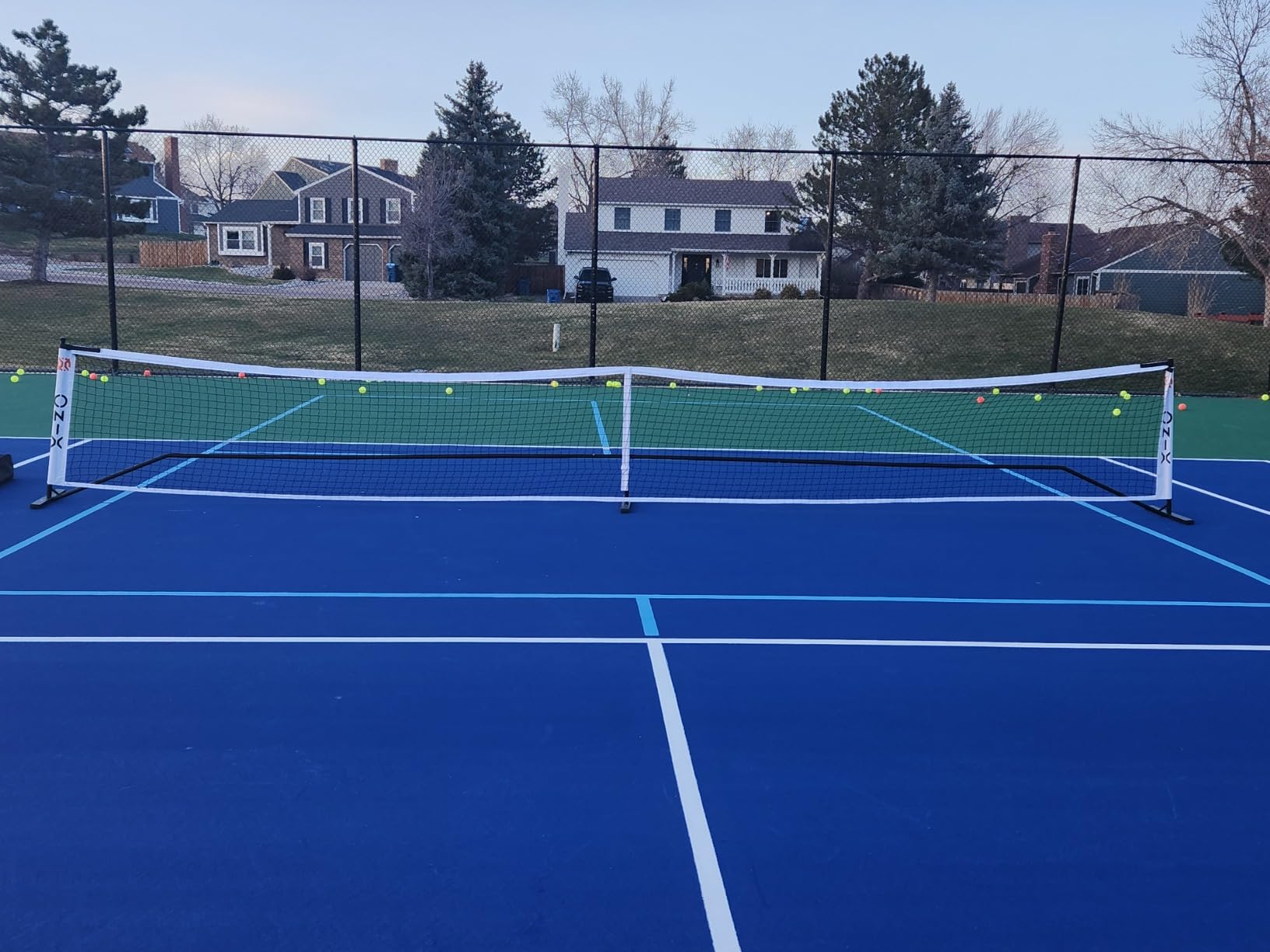 ONIX Pickleball 2-in-1 Regulation-Size Portable Net and Practice Net Set Includes Carrying Case with Wheels customer photo 1