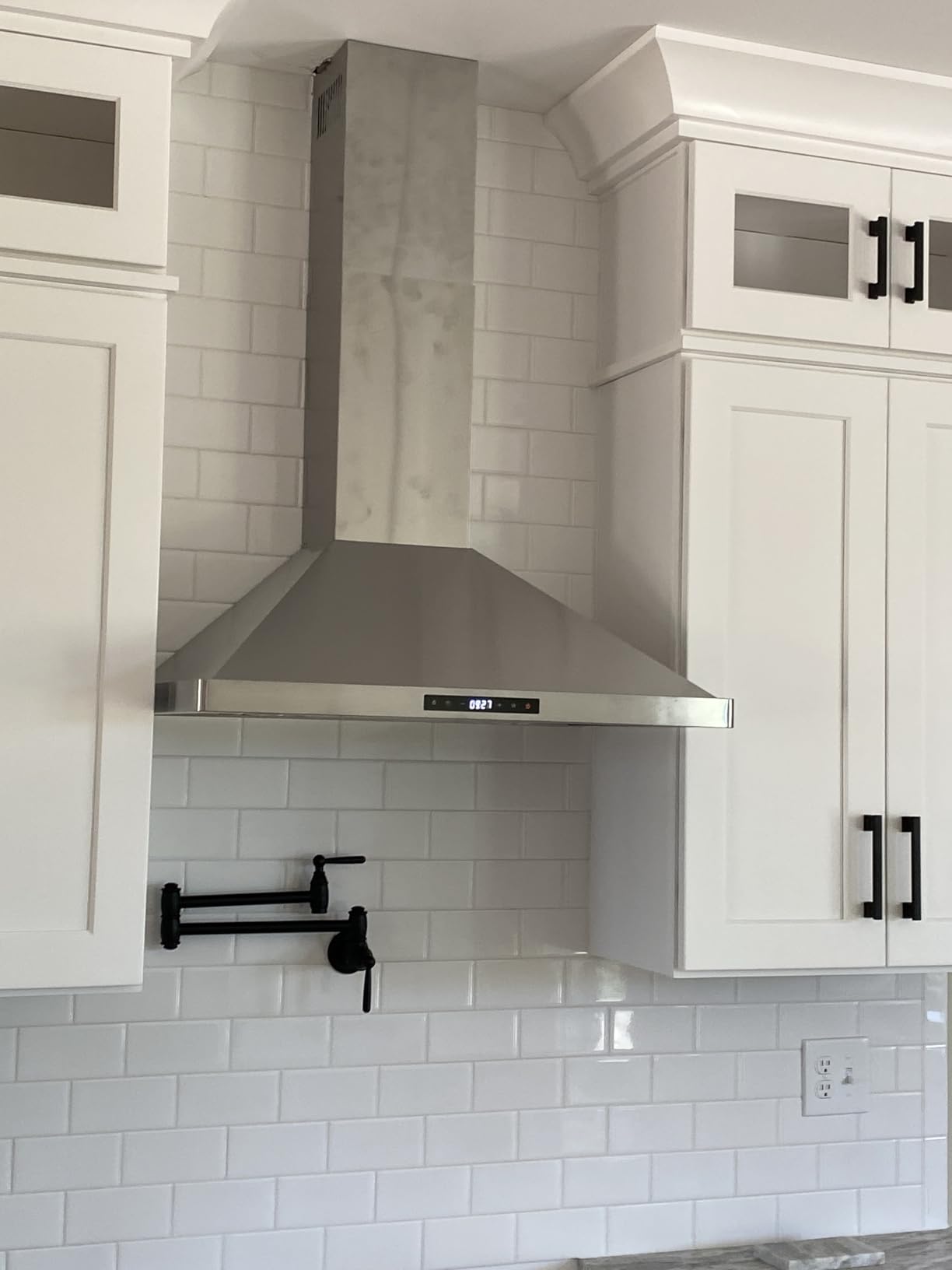 30 in. Vista Collection 380 CFM Ducted Wall Mount Range Hood LED, Stainless Steel | Cosmo COS-63175S Soft Touch Controls, 3 Fan Speeds, Permanent Dishwasher-Safe Baffle Filters, Backdraft Damper customer photo 1