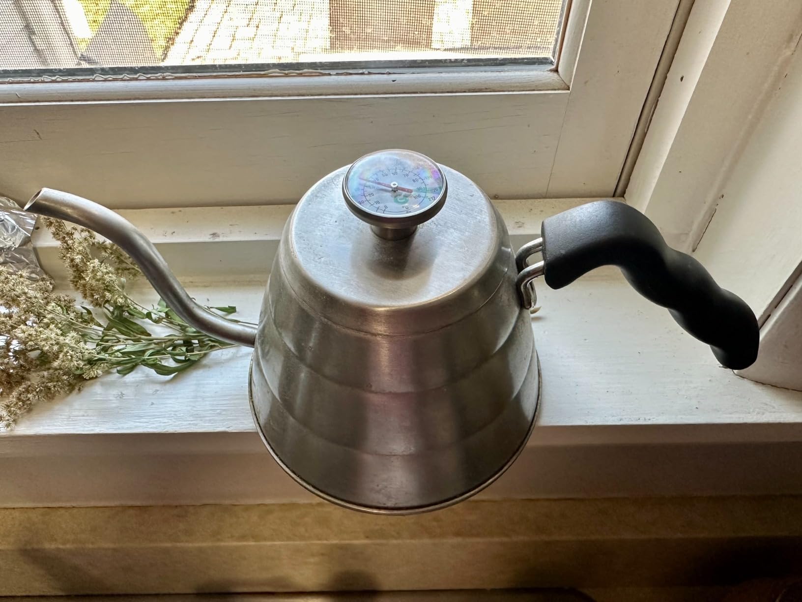 Coffee Gator Gooseneck Kettle with Thermometer - 40oz Premium Stainless Steel customer photo 1