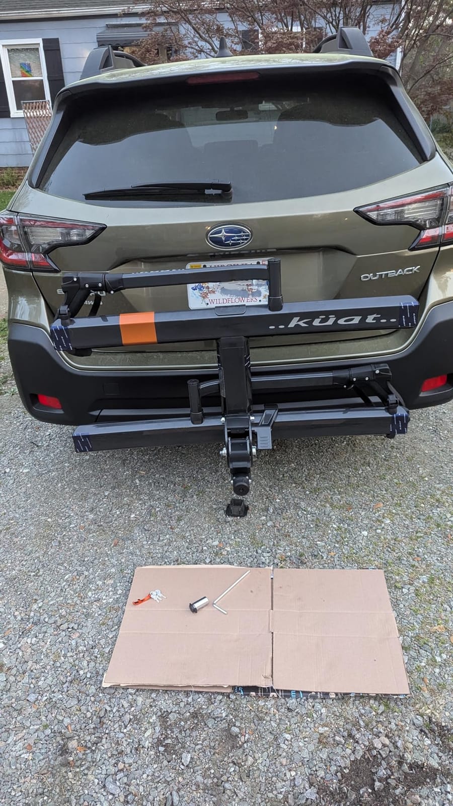 KUAT Sherpa 2.0 Durable Lightweight Aluminum Compact 2 Bike Transporting Hitch Rack with Cable Lock & Foldable Tire Cradles | Capacity - 40 Lbs per Tray customer photo 2
