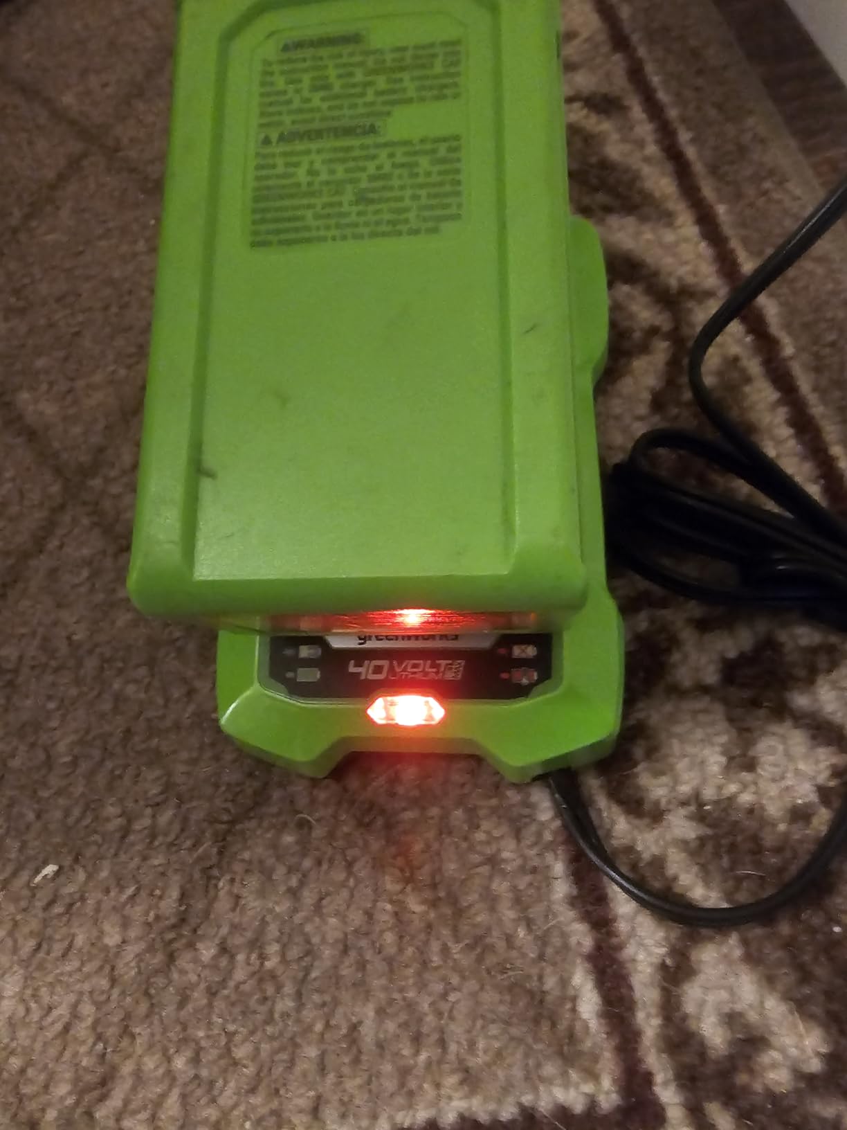 Greenworks 40V 12 in Cordless String Trimmer, 2.0 Ah Battery and Charger customer photo 1
