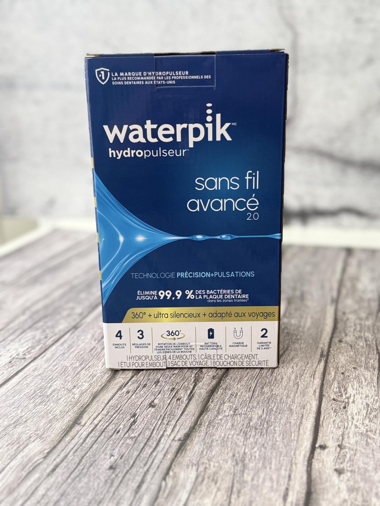 Waterpik Cordless Advanced 2.0 Water Flosser For Teeth, Gums, Braces, Dental Care With Travel Bag and 4 Tips, ADA Accepted, Rechargeable, Portable, and Waterproof, White WP-580, Packaging May Vary customer photo 2