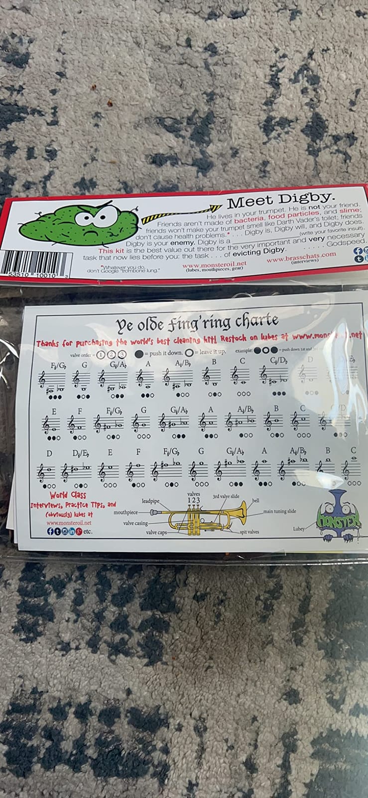Monster Trumpet Cleaning Kit | USA-Based and Veteran-Owned! | Valve Oil, Slide Grease, and More to Take Care of and Clean Your Trumpet and Cornet! customer photo 1