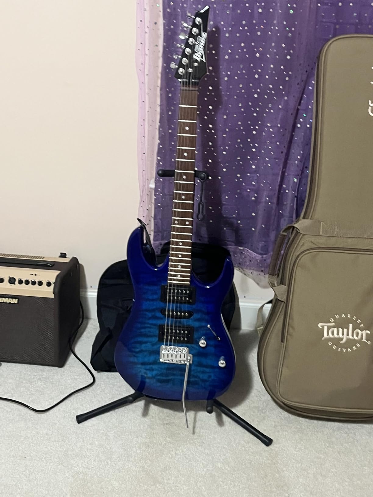 Ibanez GIO Series GRX70QA - Transparent Emerald Burst customer photo 2