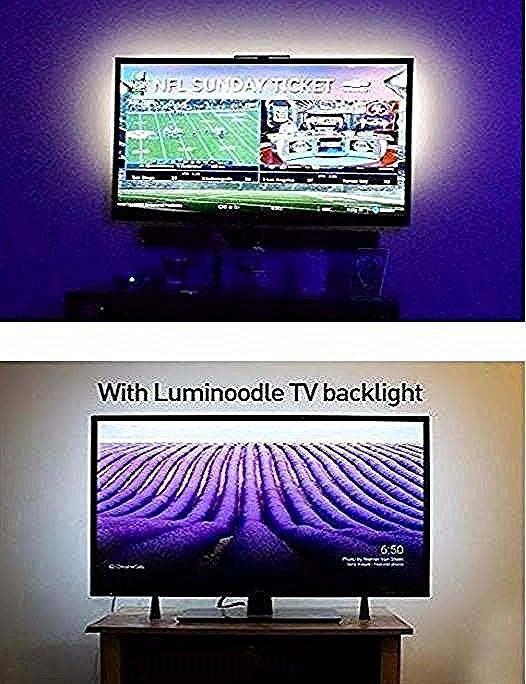 Luminoodle Bias Lighting, Backlight Kit for Monitors up to 24