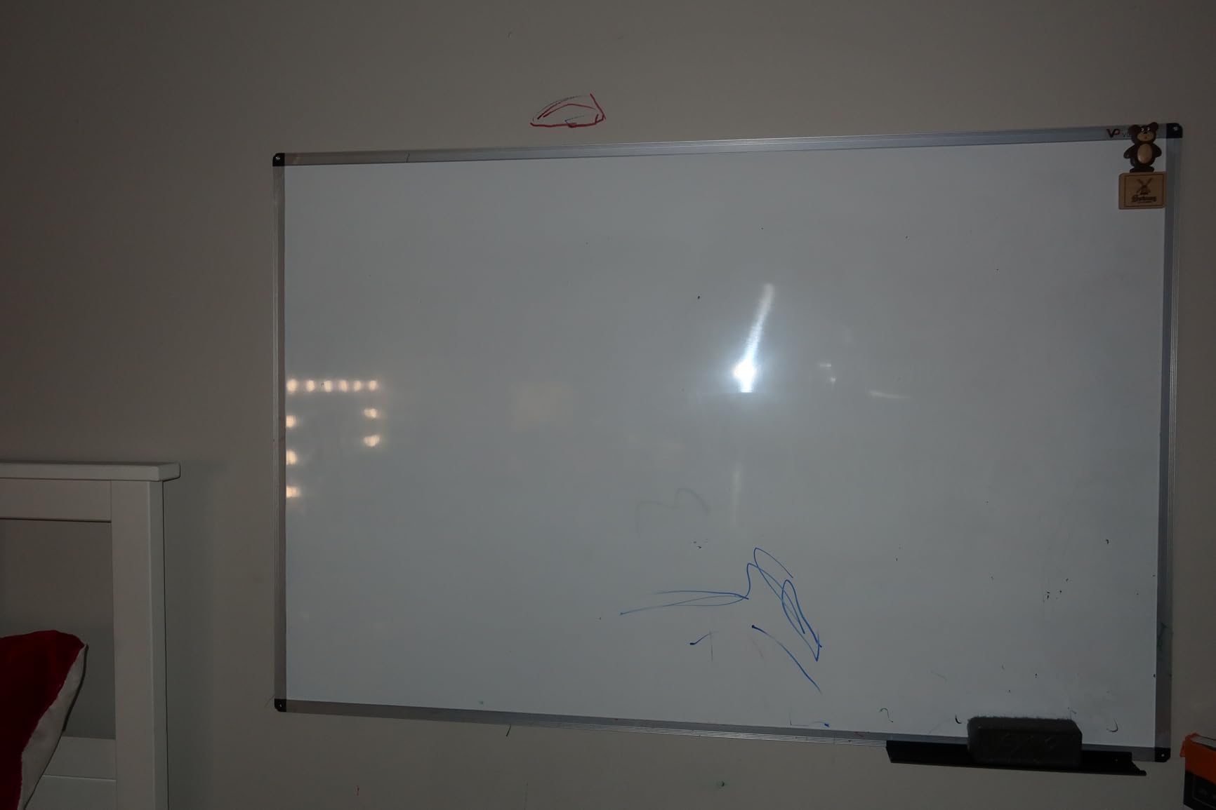 VIZ-PRO Magnetic Whiteboard/Dry Erase Board, 48 X 36 Inches, Silver Aluminium Frame customer photo 1