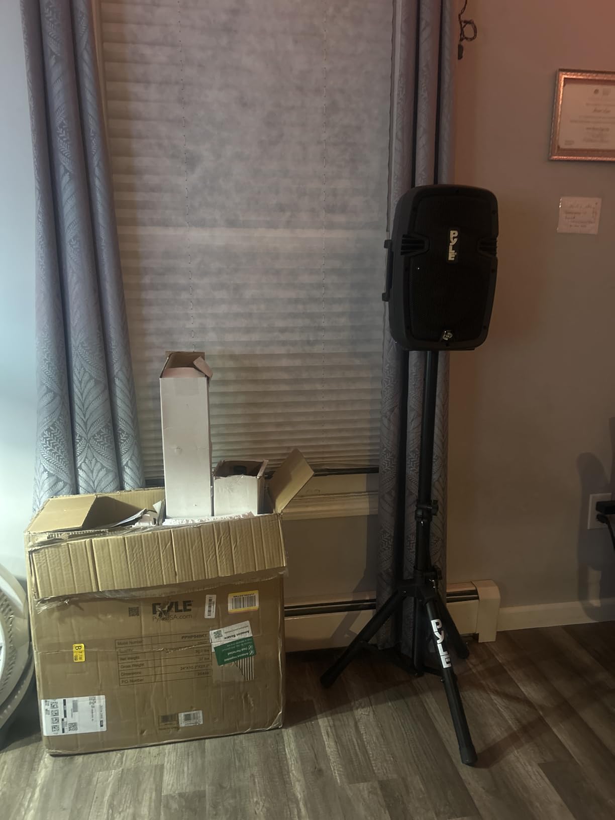 Pyle Active + Passive PA Systems - Dual 8inch 700 Watt Max Power Output Speaker with Microphone, Bluetooth Wireless Streaming, MP3/USB/SD/AUX Readers, Speaker Stands- Pyle PPHP849KT customer photo 1