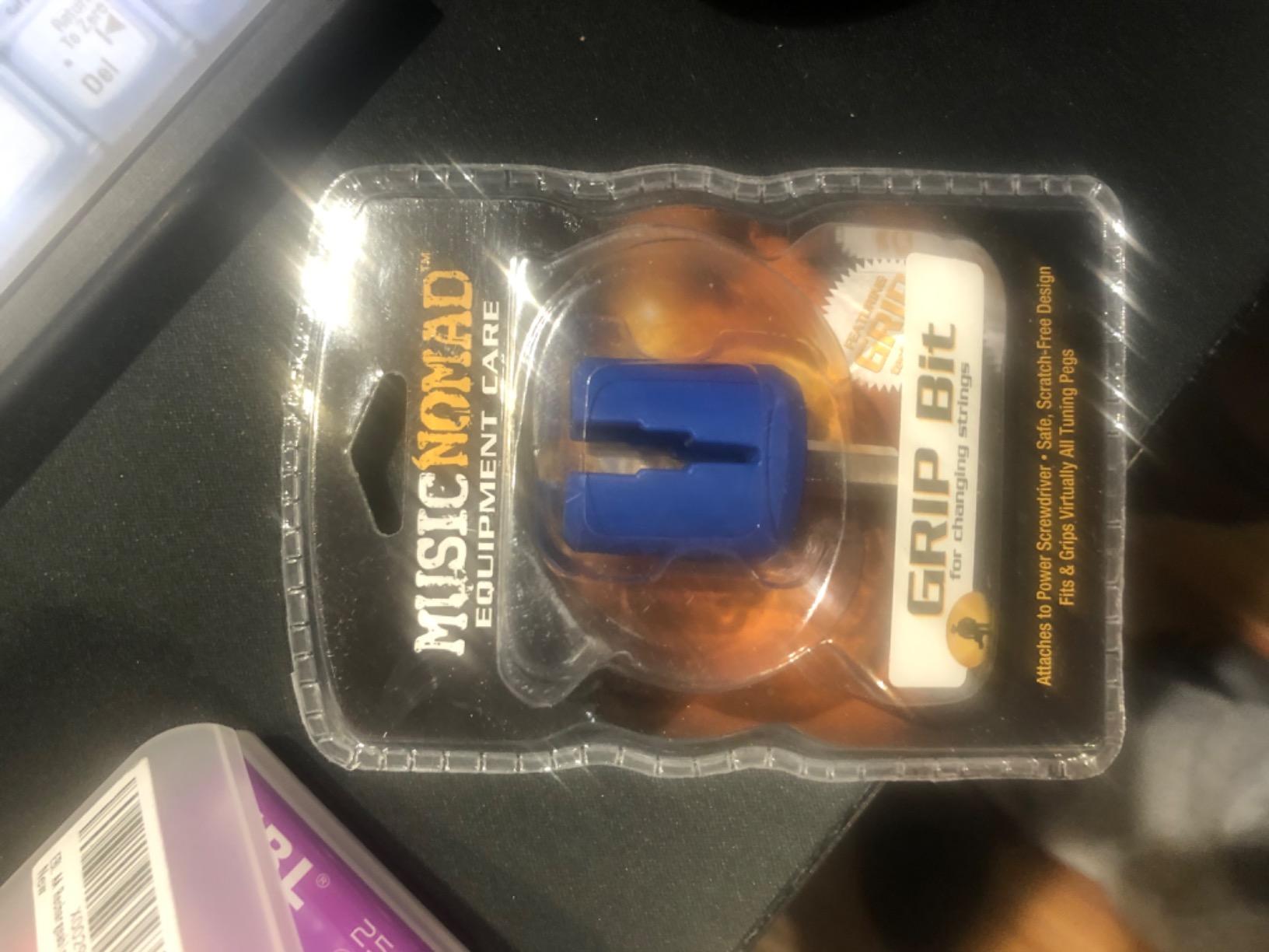 MusicNomad GRIP Drill Bit Guitar String Winder, Rubber Lined (MN220) customer photo 1