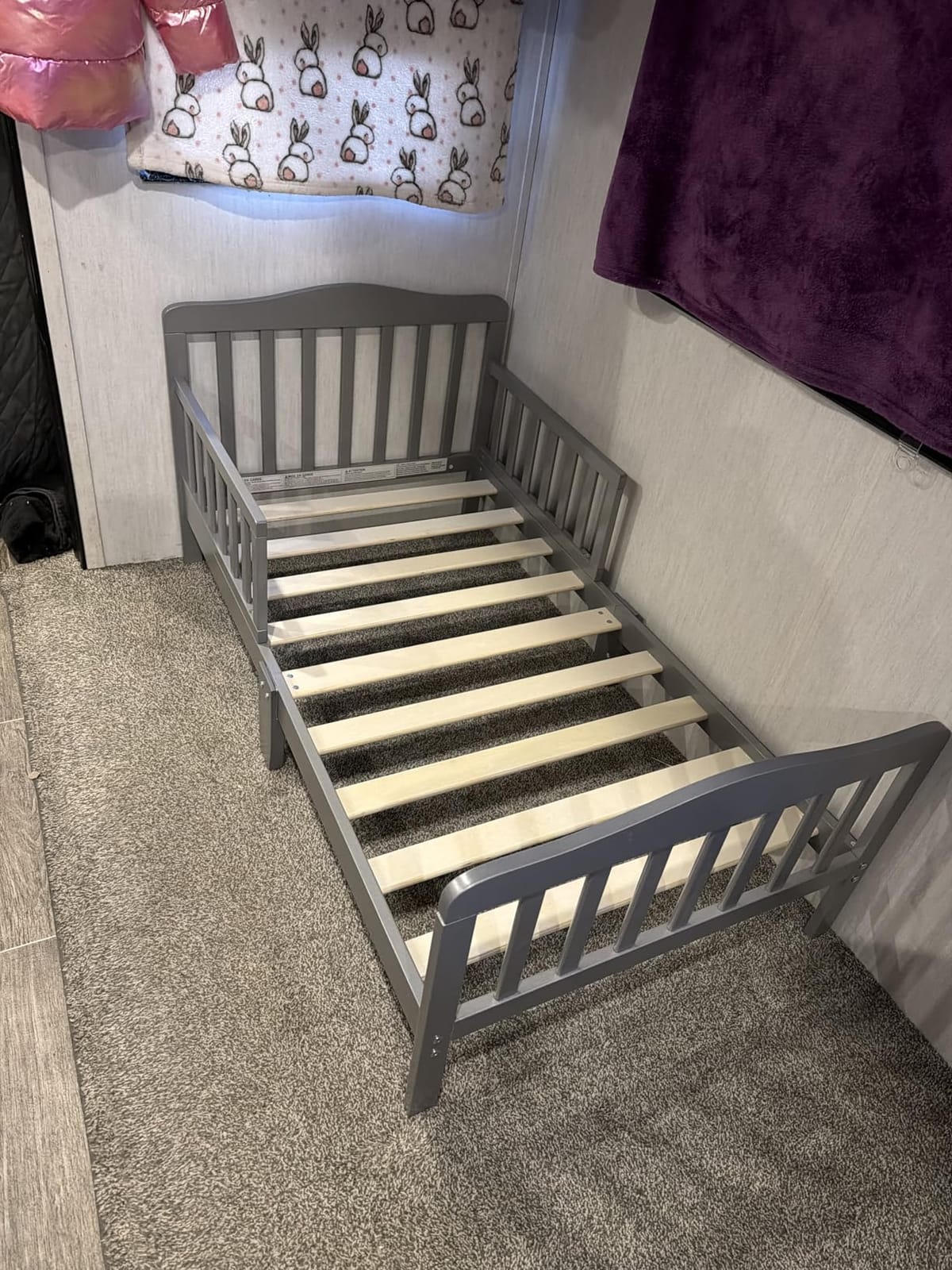 Dream On Me Classic Design Toddler Bed, GREENGUARD Gold, Cool Grey customer photo 1