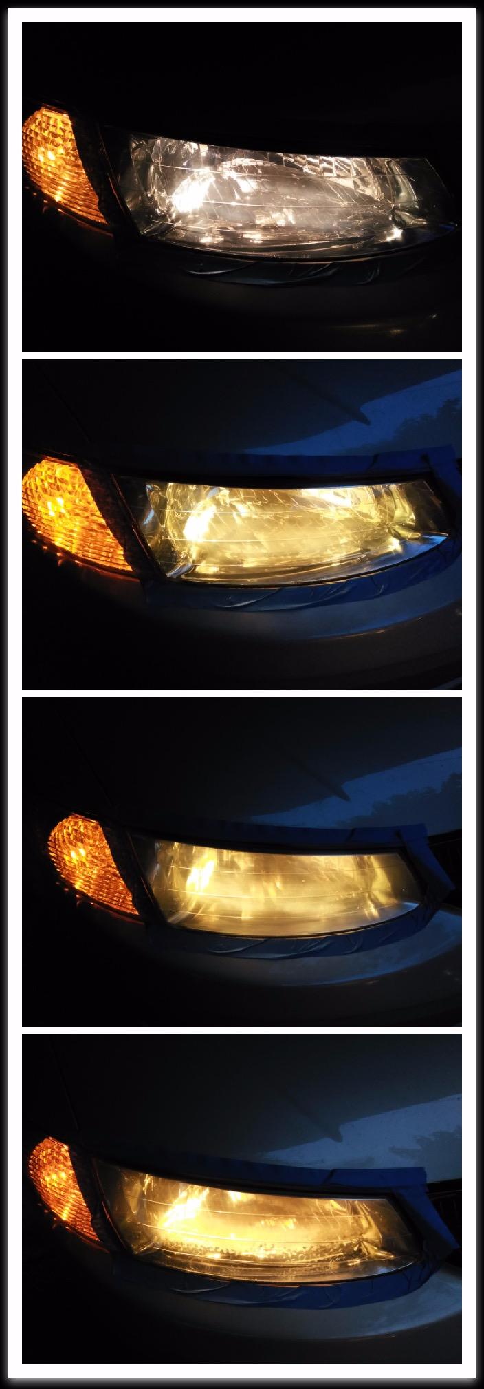 Meguiar's Two Step Car Headlight Restoration Kit - Headlight Cleaner Restores Clear Car Plastic and Protects from Re-Oxidation, Includes Coating and Cleaning Solution, 4 Piece Kit customer photo 1