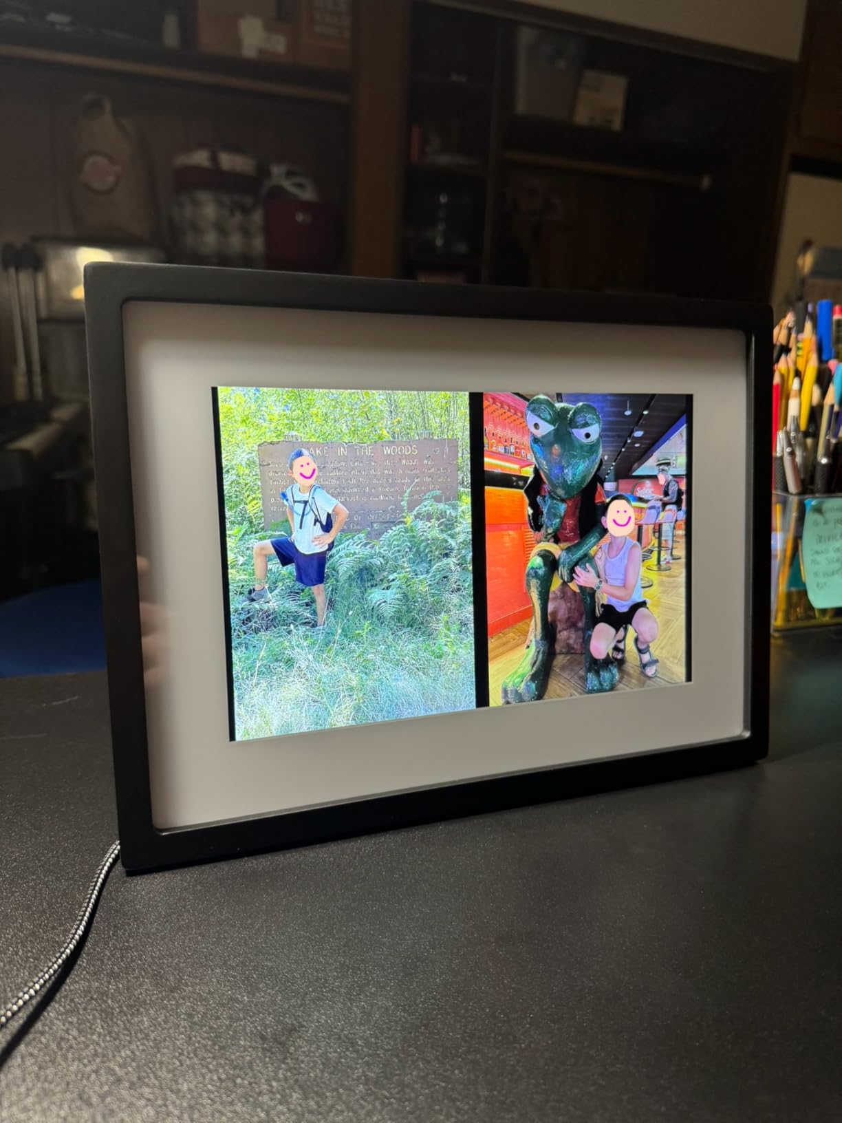 Skylight Frame - WiFi Digital Picture Frame Customer Support, Touch Screen Digital Photo Frame with Easy Setup, Photo Gifts for Parents and Grandparents - 10 Inch Black customer photo 2