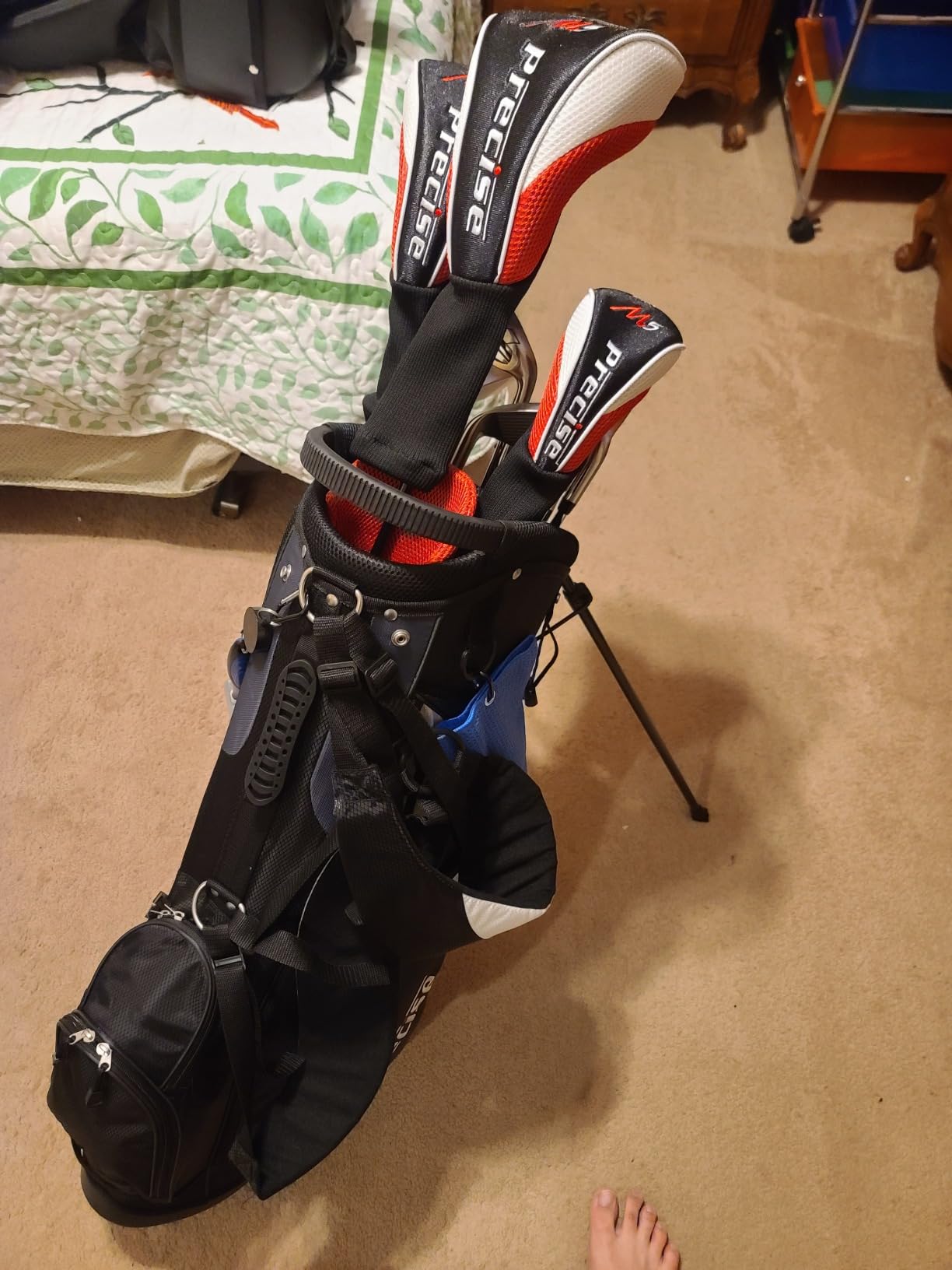 Precise M5 - Men's Complete Golf Club Set | 14-Piece, 460cc Titanium Driver, Fairway Wood & Hybrid, Irons Through Wedge, Putter, Stand Bag, Left/Right customer photo 2