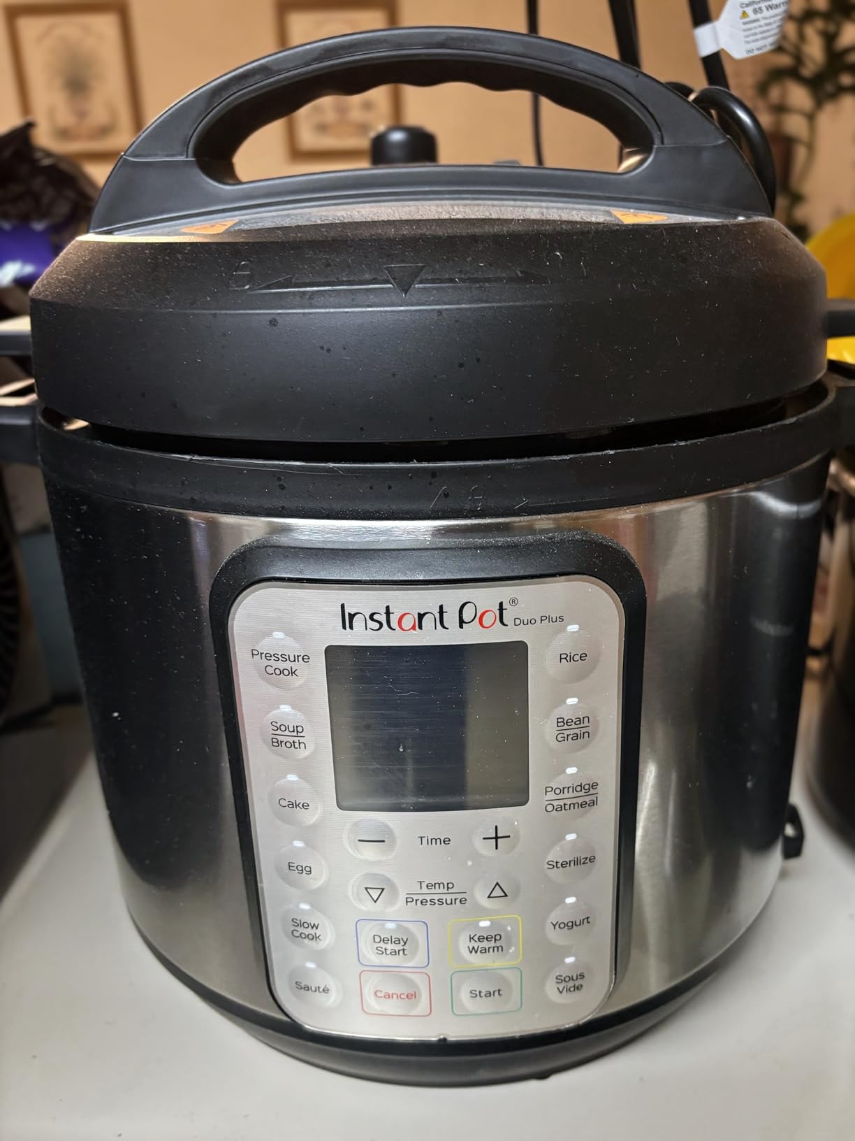 Instant Pot Duo Plus 6-Qt 9-in-1 Electric Pressure Cooker, Stainless Steel | multicooker, 6 quart, slow cook, rice, steam, sauté, yogurt, sterilizer, keep warm, app with guided recipes, family meals customer photo 1