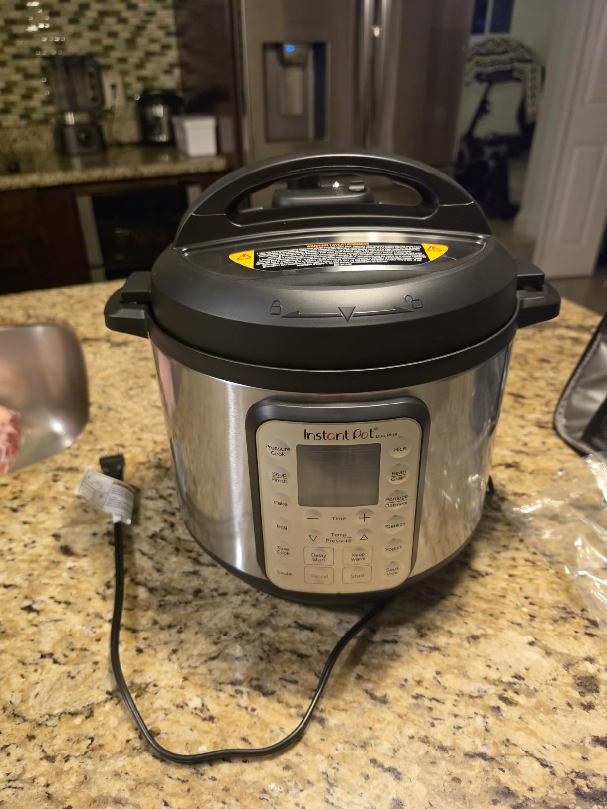Instant Pot Duo Plus 6-Qt 9-in-1 Electric Pressure Cooker, Stainless Steel | multicooker, 6 quart, slow cook, rice, steam, sauté, yogurt, sterilizer, keep warm, app with guided recipes, family meals customer photo 2