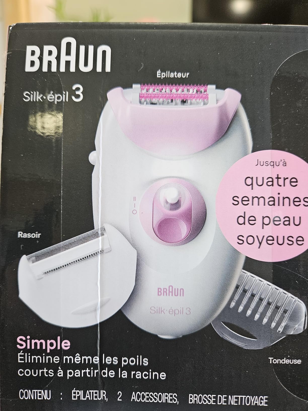 Braun Silk-épil 3 3-270, Epilator for Women for Long-Lasting Hair Removal, 20 Tweezer System, Smartlight Technology, Massage Rollers, Shaver and Trimmer Head Included customer photo 2