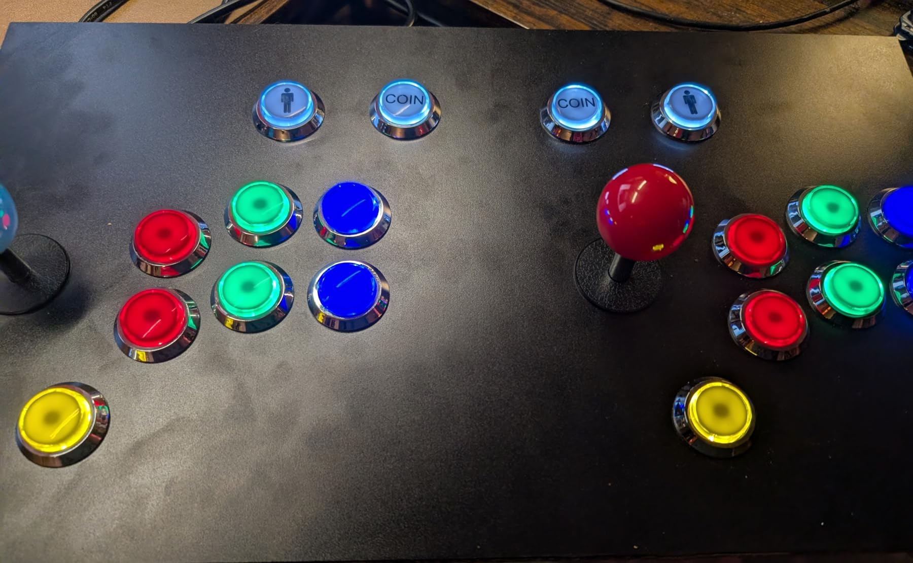 EG STARTS 2 Player Arcade Contest DIY Kits USB Encoder To PC Joystick + 8 Ways Sticker + Chrome LED Illuminated Push Button 1 & 2 Player Coin Buttons For Arcade Mame Raspberry Pi 2 3 3B Games customer photo 2