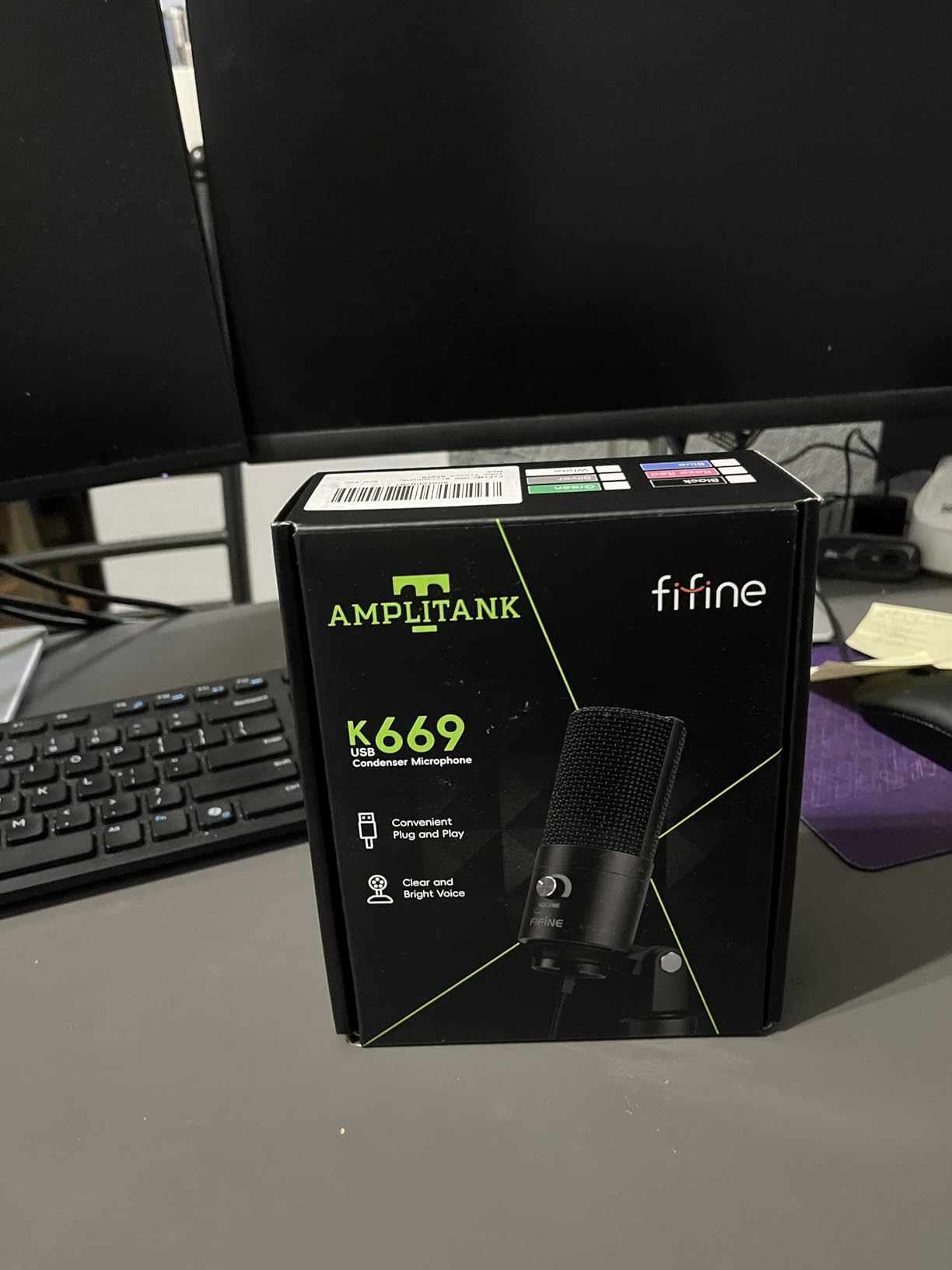FIFINE K669B USB Microphone, Condenser Recording Mic for Vocals, Meeting | Metal Cardioid Laptop Mic for MAC OS, Windows, Voice Overs, Streaming, Online Meeting and YouTube Videos customer photo 2