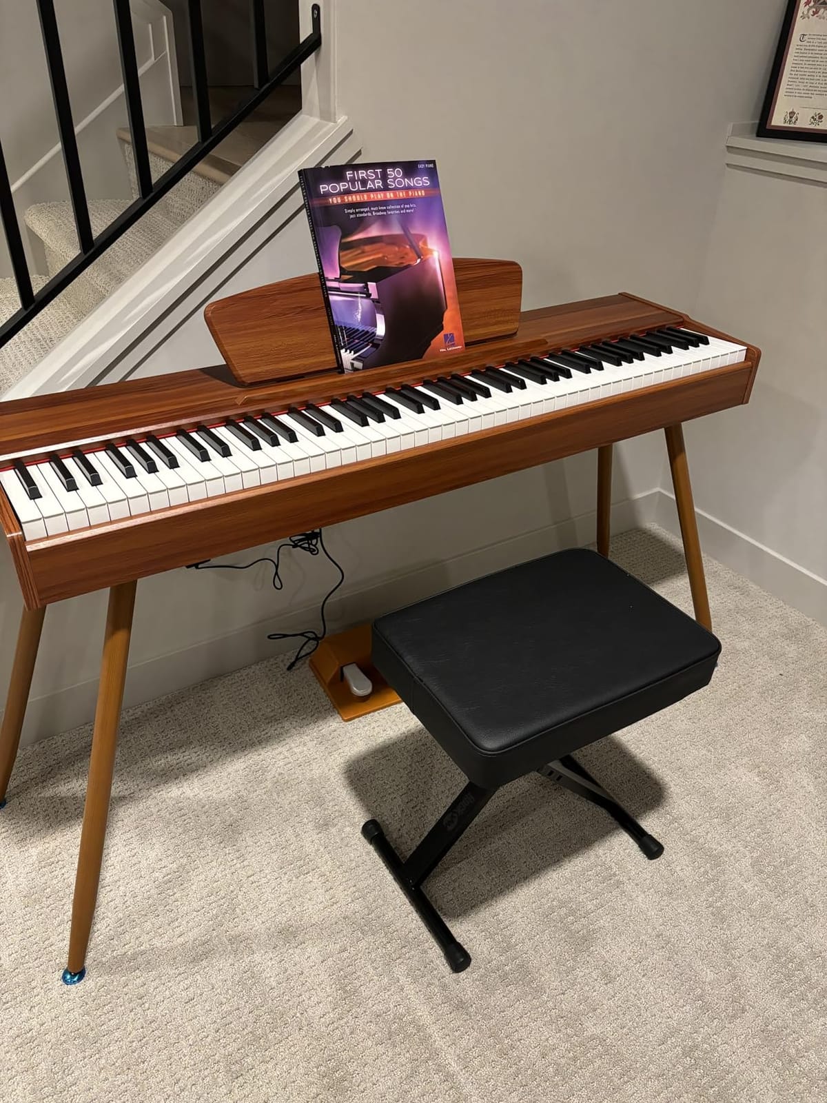 RockJam RJKBB100 Adjustable Padded Piano Bench, Keyboard Stool customer photo 1