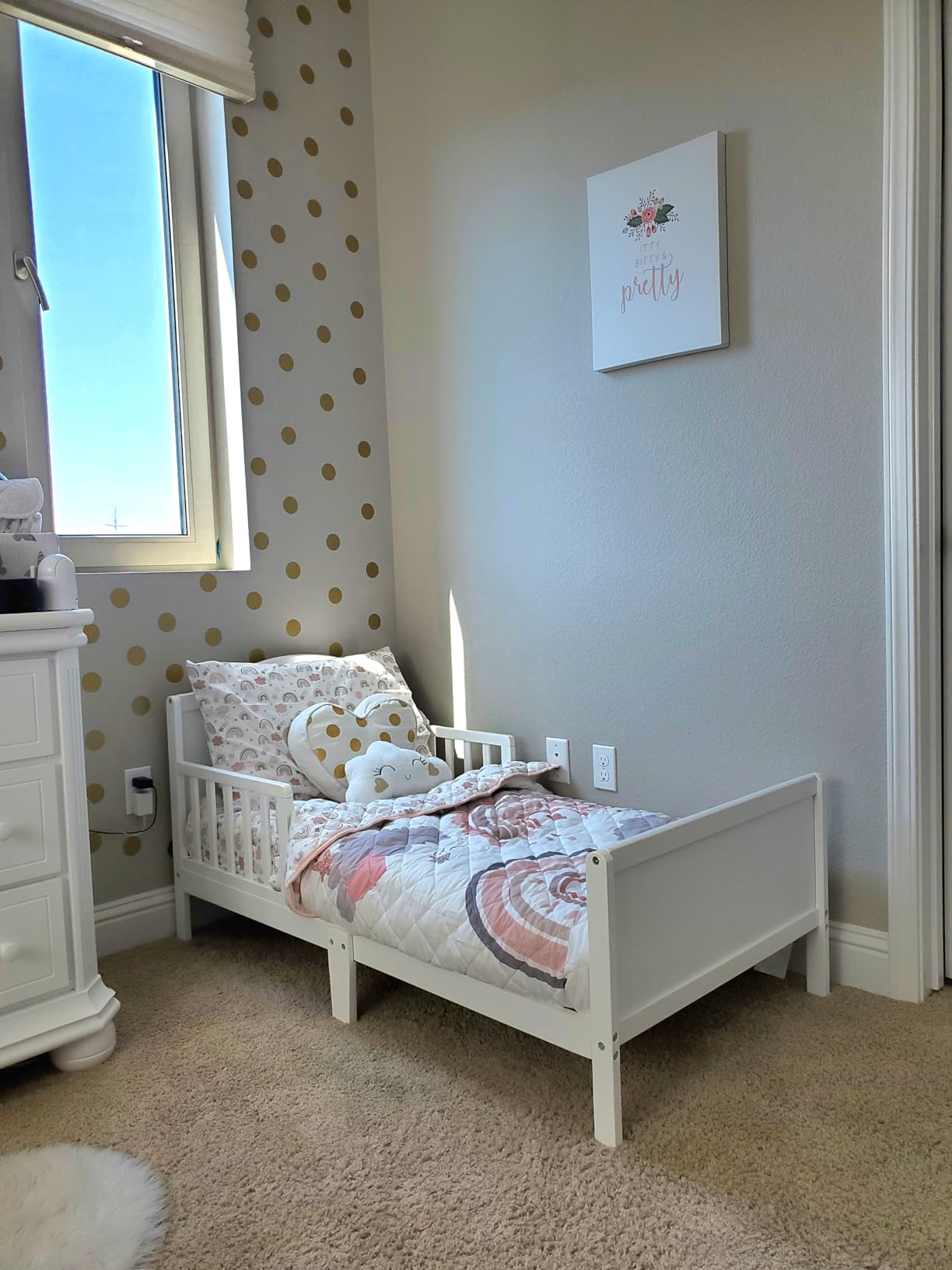 Delta Children Bennett Wood Toddler Bed - Greenguard Gold Certified, Bianca White customer photo 1