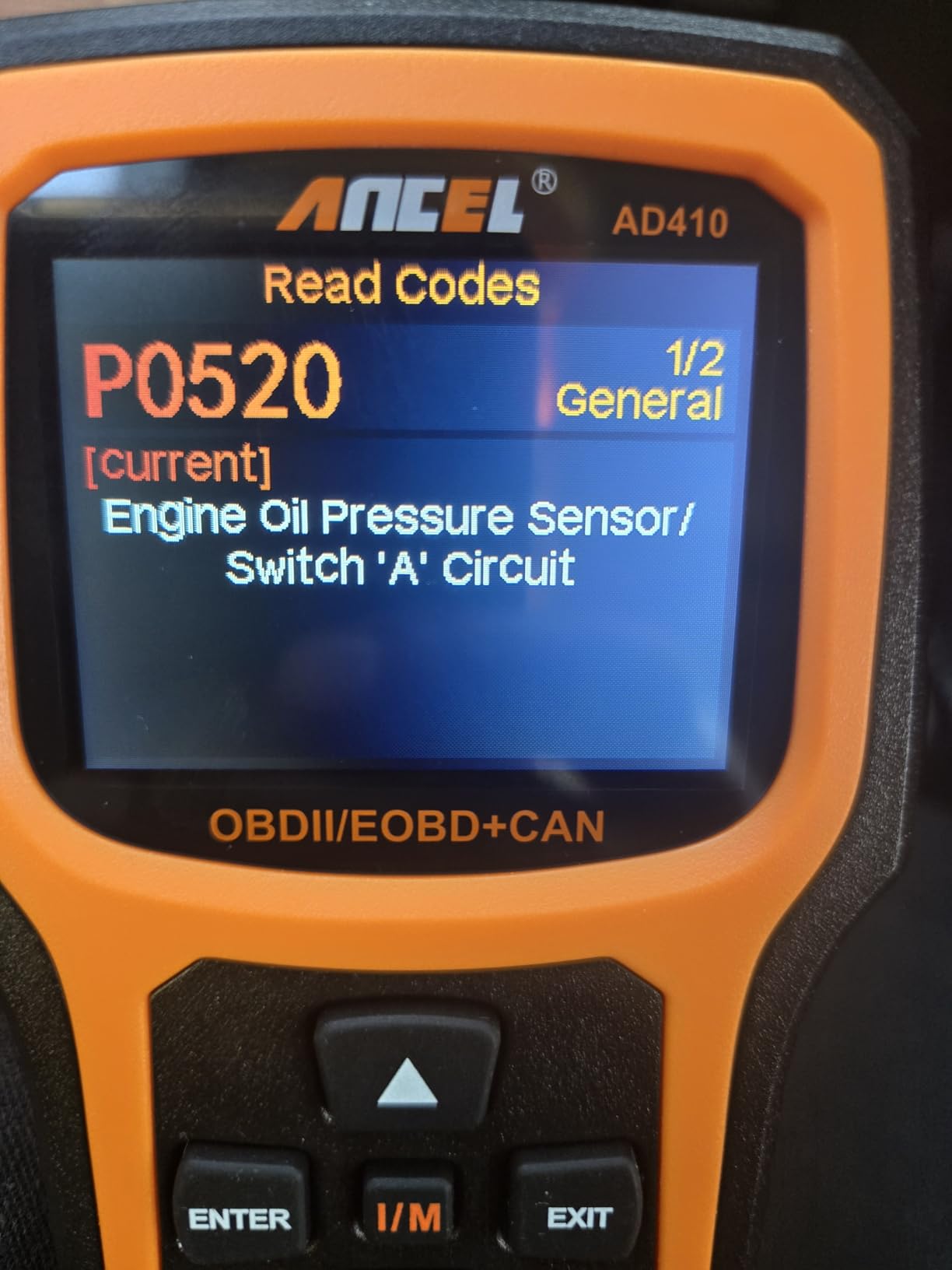 ANCEL AD410 Enhanced OBD2 Scanner, Vehicle Code Reader for Check Engine Light, Automotive OBD II Scanner Fault Diagnosis, OBDII Scan Tool for All OBDII Cars 1996+, Black/Yellow customer photo 1