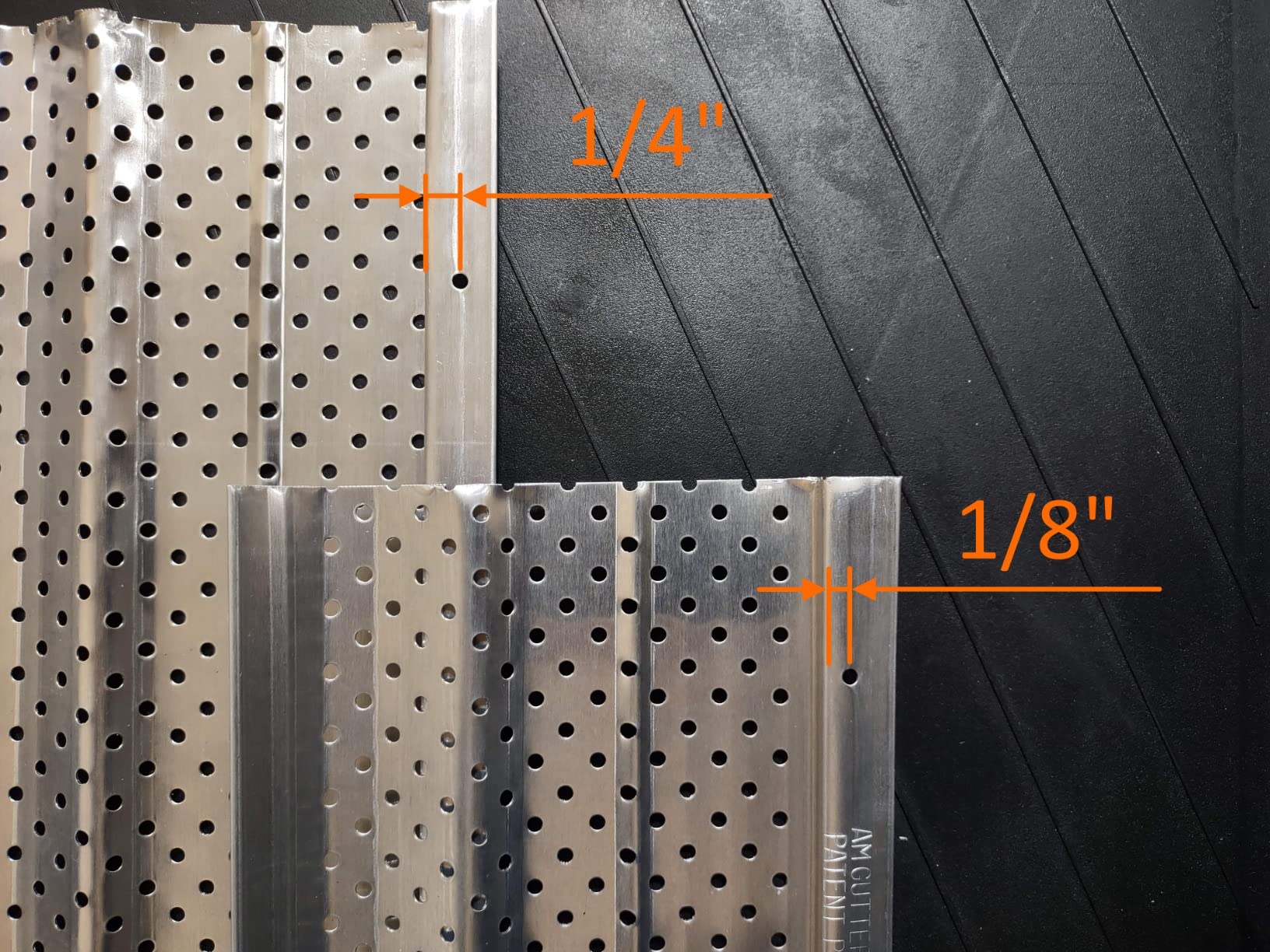 A-M Gutter Guard 5 inch x 200 Ft Mill Finish Aluminum, Leaf & Debris Protection | Premium Heavy Duty Lifetime Warranty, Aluminium, .018 Gauge, Will Not Rust, 380 Holes Per Linear Foot, DIY Easy, Made In USA customer photo 1