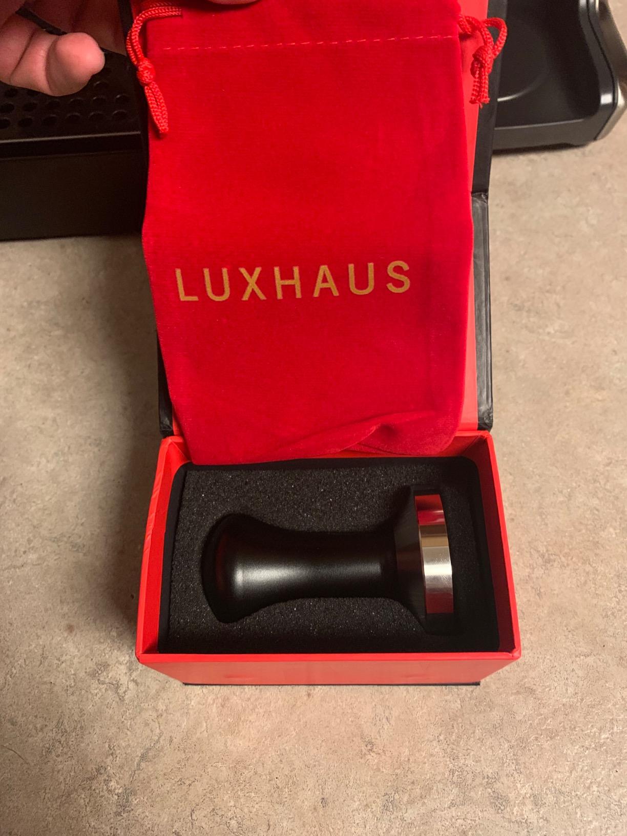 LuxHaus 58mm Espresso Tamper - LuxHaus Premium Barista Coffee Tamper - 100% Flat Stainless Steel Base customer photo 1