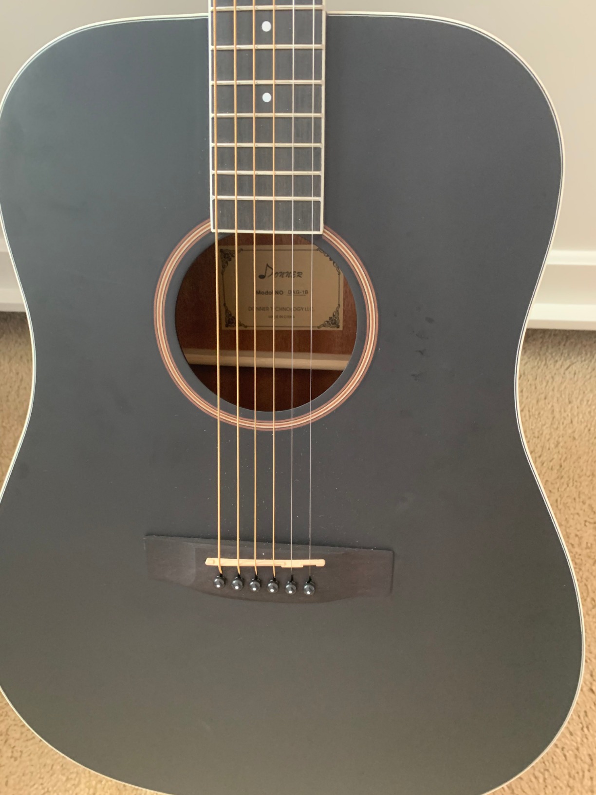 Donner Acoustic Guitar for Beginner Adult Full Size Dreadnought Acustica Guitarra Starter Bundle Kit with Gig Bag Strap Tuner Capo Pickguard String 4 Picks Cloth, Right Hand 41 Inch Natural, DAG-1 customer photo 1