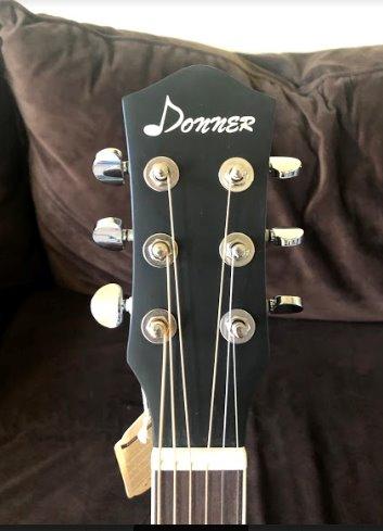 Donner 41” Acoustic Guitar Bundle for Beginners Adults with Online Lesson, 4/4 Full Size Steel Acustica Guitarra with Gig Bag, Tuner, Strap, Strings, Picks, Capos, Cutaway, Natural, DAG-1C/DAD-110C customer photo 2