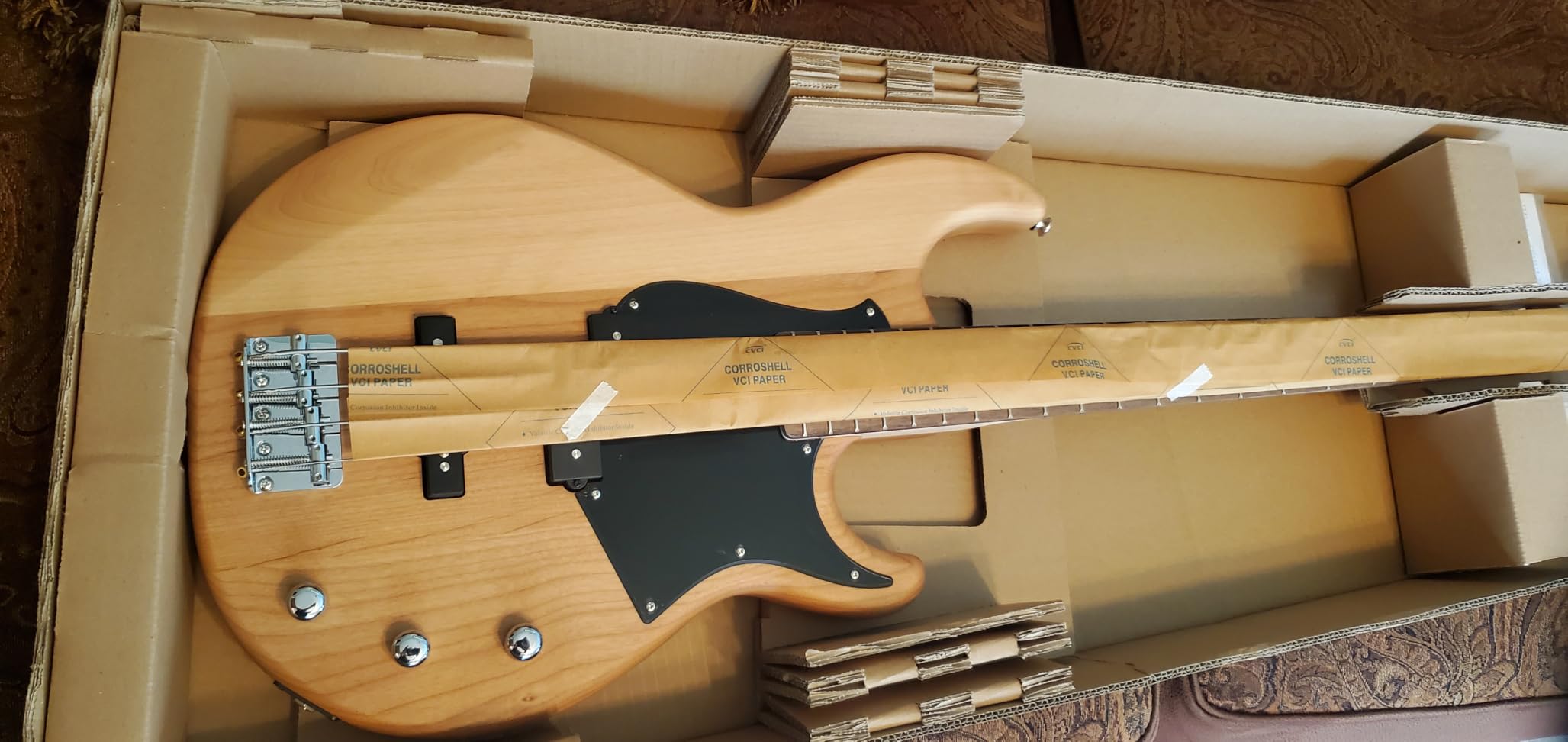 Yamaha BB234 BB-Series Bass Guitar, Yellow Natural Stain customer photo 2
