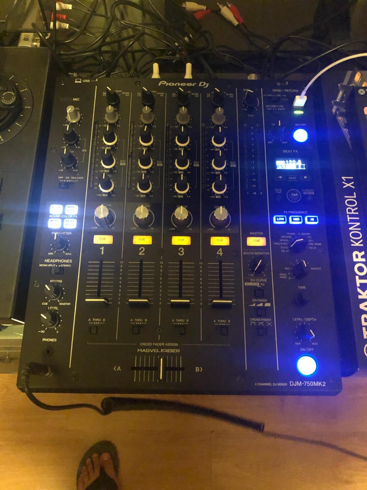 Pioneer DJ DJM-750MK2 4-Channel DJ Mixer, Beat FX, DVS, rekordbox customer photo 1