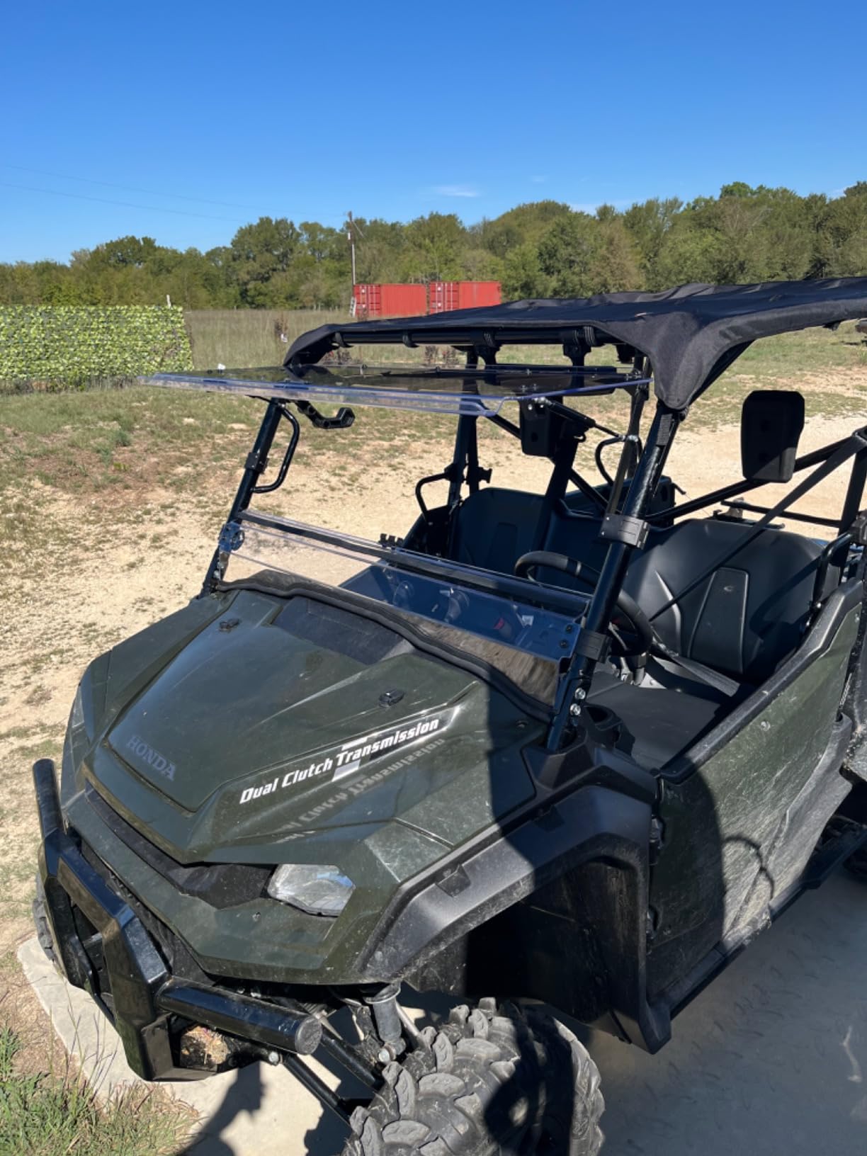 SuperATV Flip Windshield for Honda Pioneer 1000 / 1000-5 | Scratch-Resistant Clear Windshield, 2016+, Hard Coated, USA Made, Easy Install customer photo 1