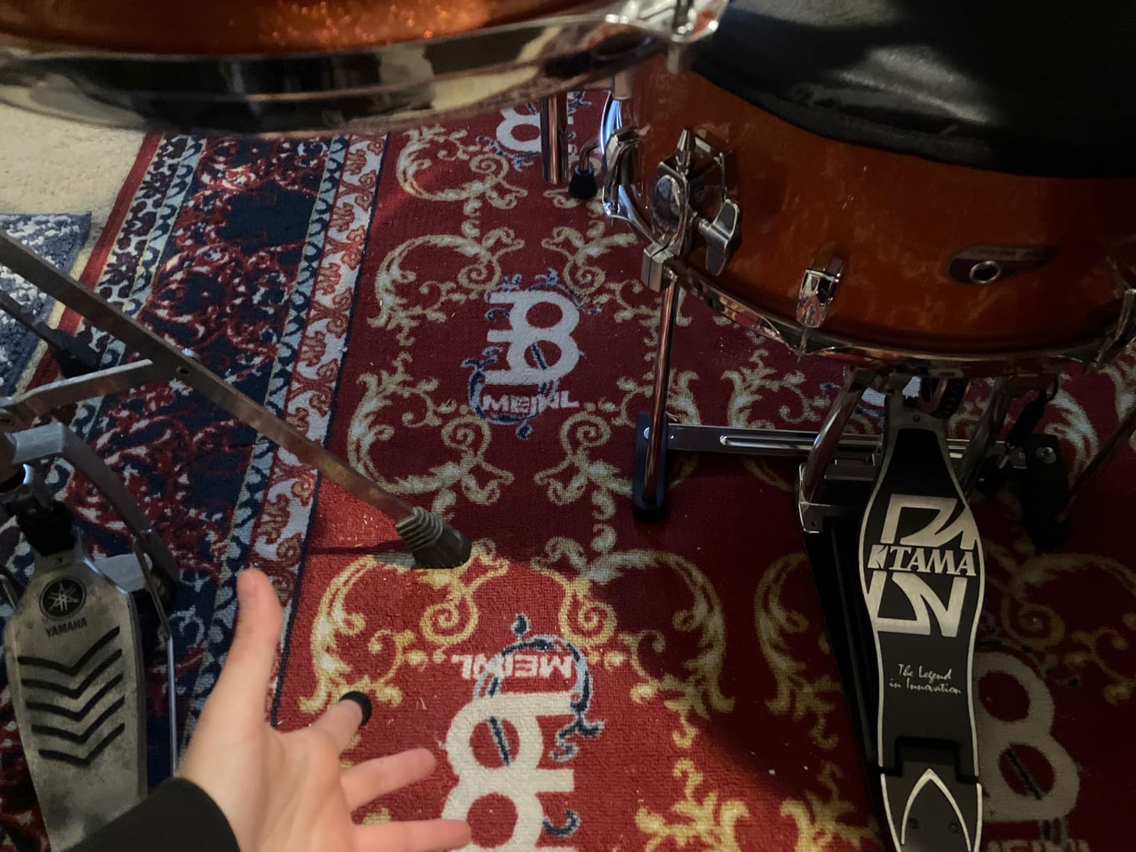 Tama Cocktail Jam 4-Piece Shell Pack with Hardware - Bright Orange Sparkle customer photo 2