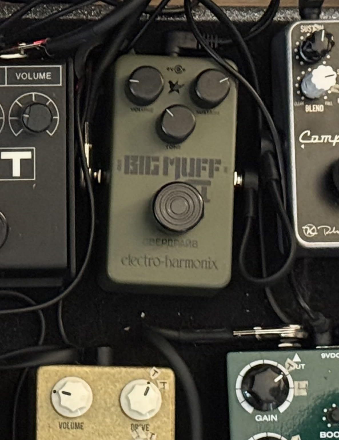 Electro-Harmonix Green Russian Big Muff Pi Fuzz Pedal | The authentic reissue of the legendary Green Russian Big Muff Pi! customer photo 1