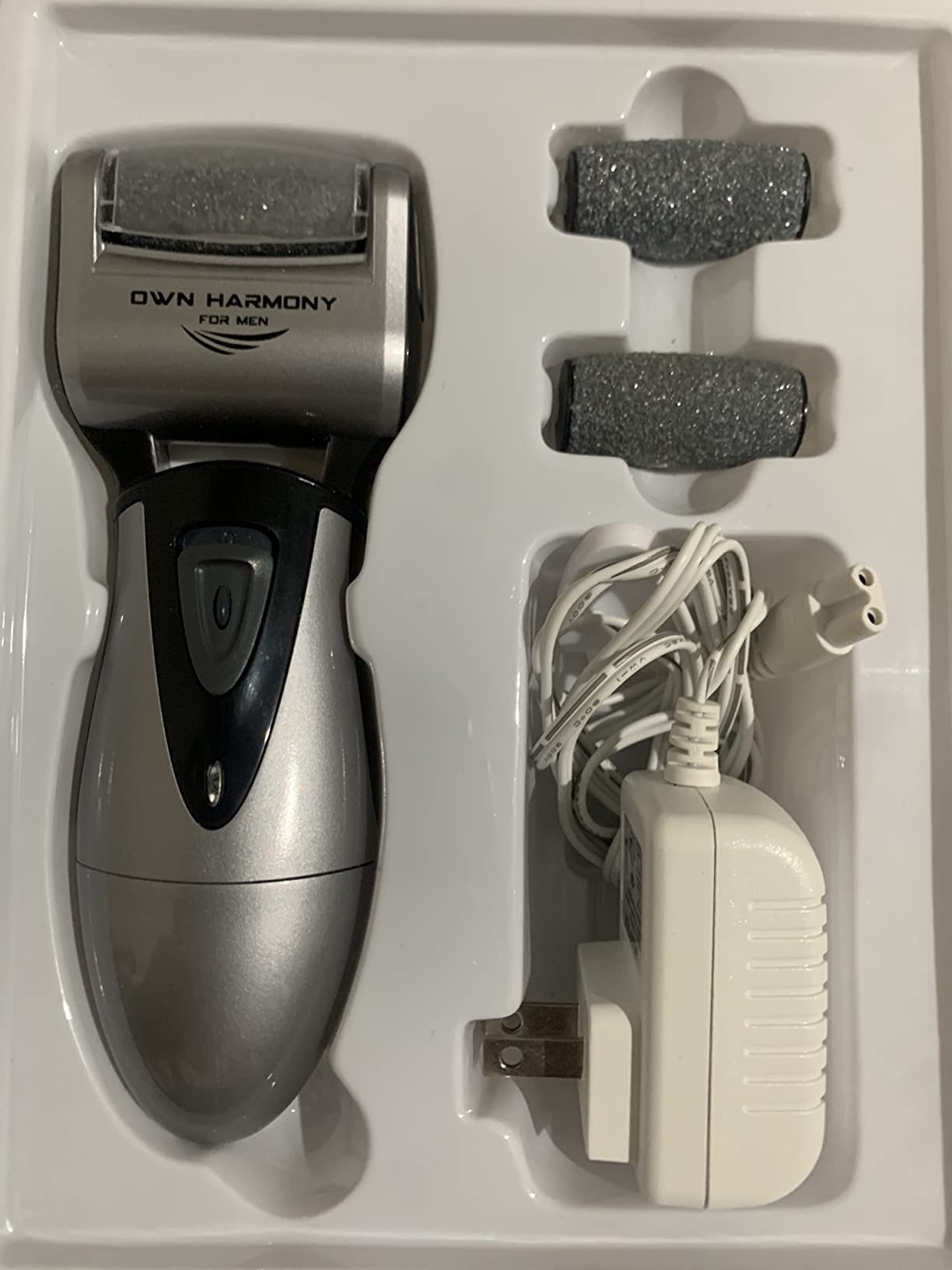Own Harmony Electric Callus Remover - Rechargeable Foot File Pedicure Tool | Professional Foot Callus Grinder, Cordless, 3 Rollers, USB Cable, Water-Resistant, for Cracked Heels and Dry, Hard, Dead Skin customer photo 2