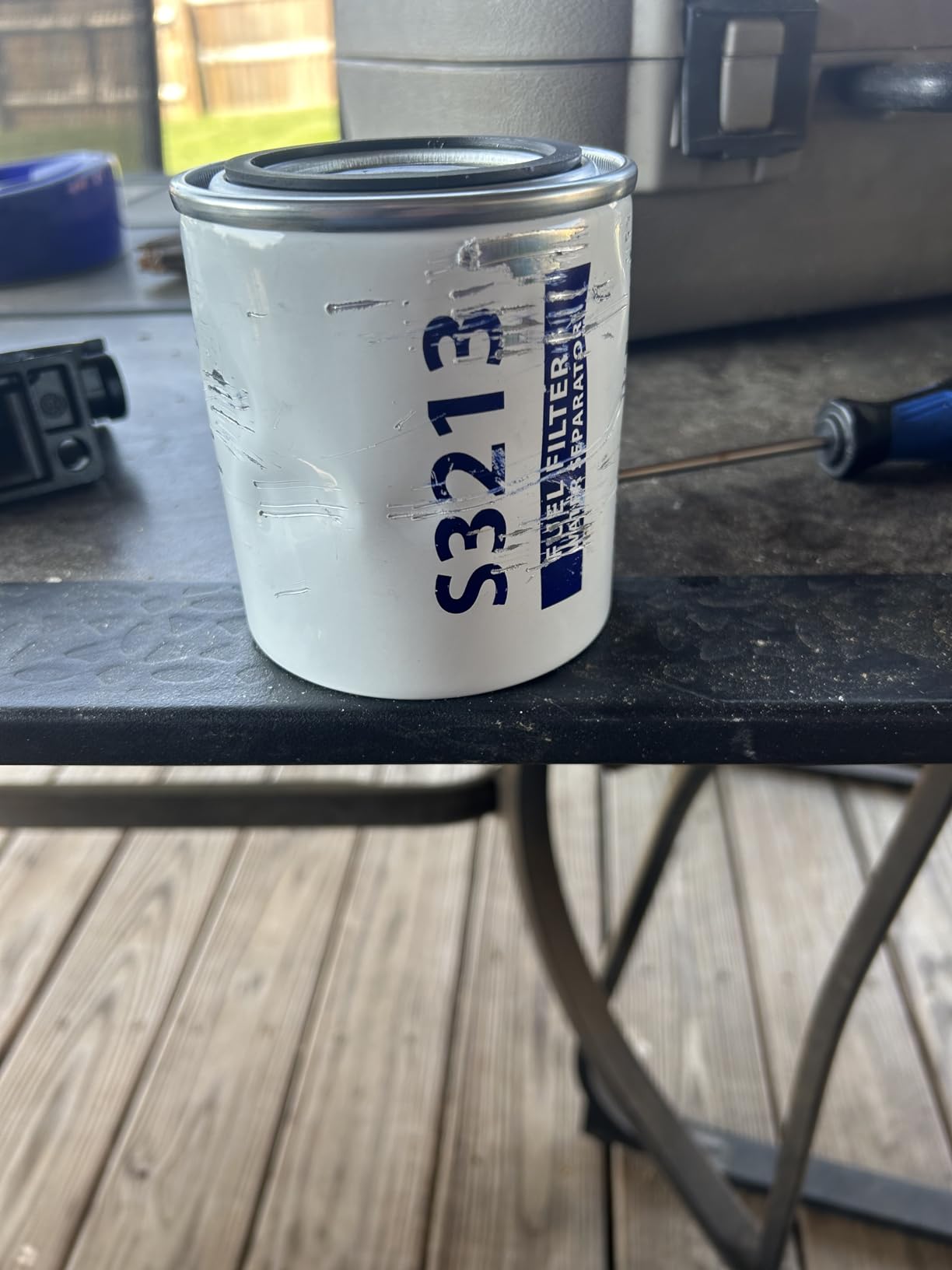 Fuel Filter Water Separator replacement for Marine Outboard Motor Mercury with 3/8