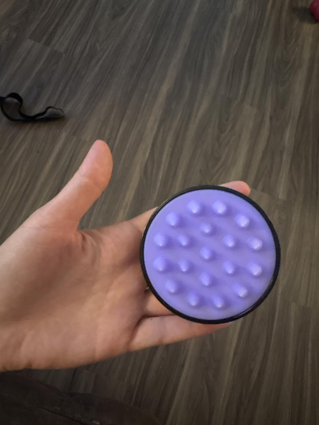 HEETA Scalp Massager Hair Growth, Soft Silicone Scalp Scrubber Shampoo Brush for Exfoliation, Dandruff Removal Head Massage Stress Relax, Wet & Dry Use for Thick Thin Curly Hair Care, Black customer photo 1