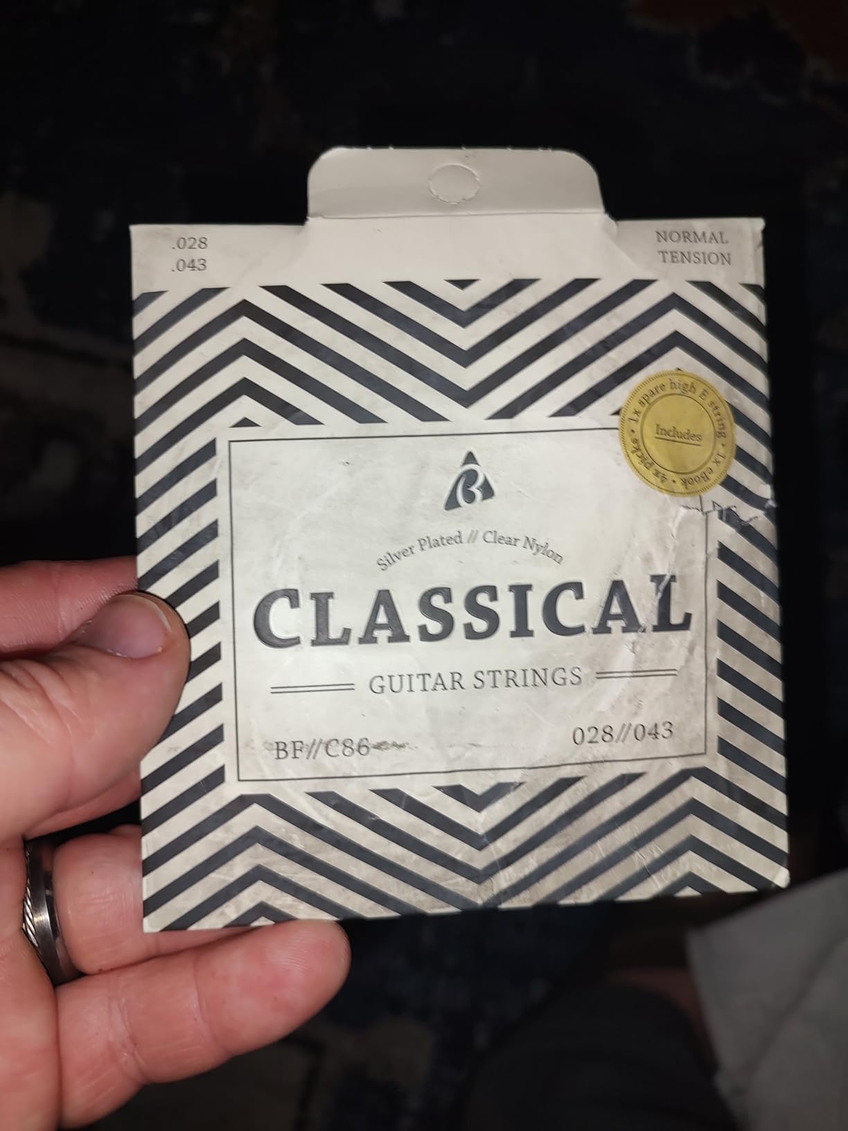 BELFORT Classical Guitar Strings – Nylon Silver-Wound 6-String Set customer photo 1