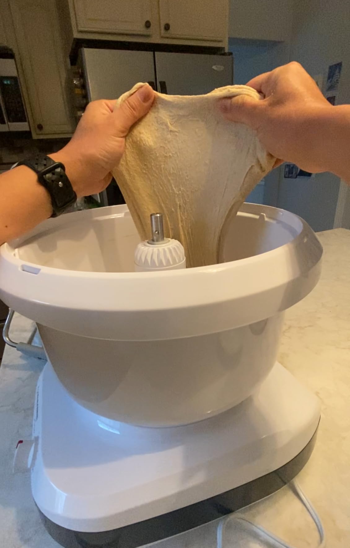 NutriMill Artiste Kitchen Electric Stand Mixer 500 Watt 6.5 Quart Bowl with Dough Hook & Wire Whips (Black Trim) customer photo 2