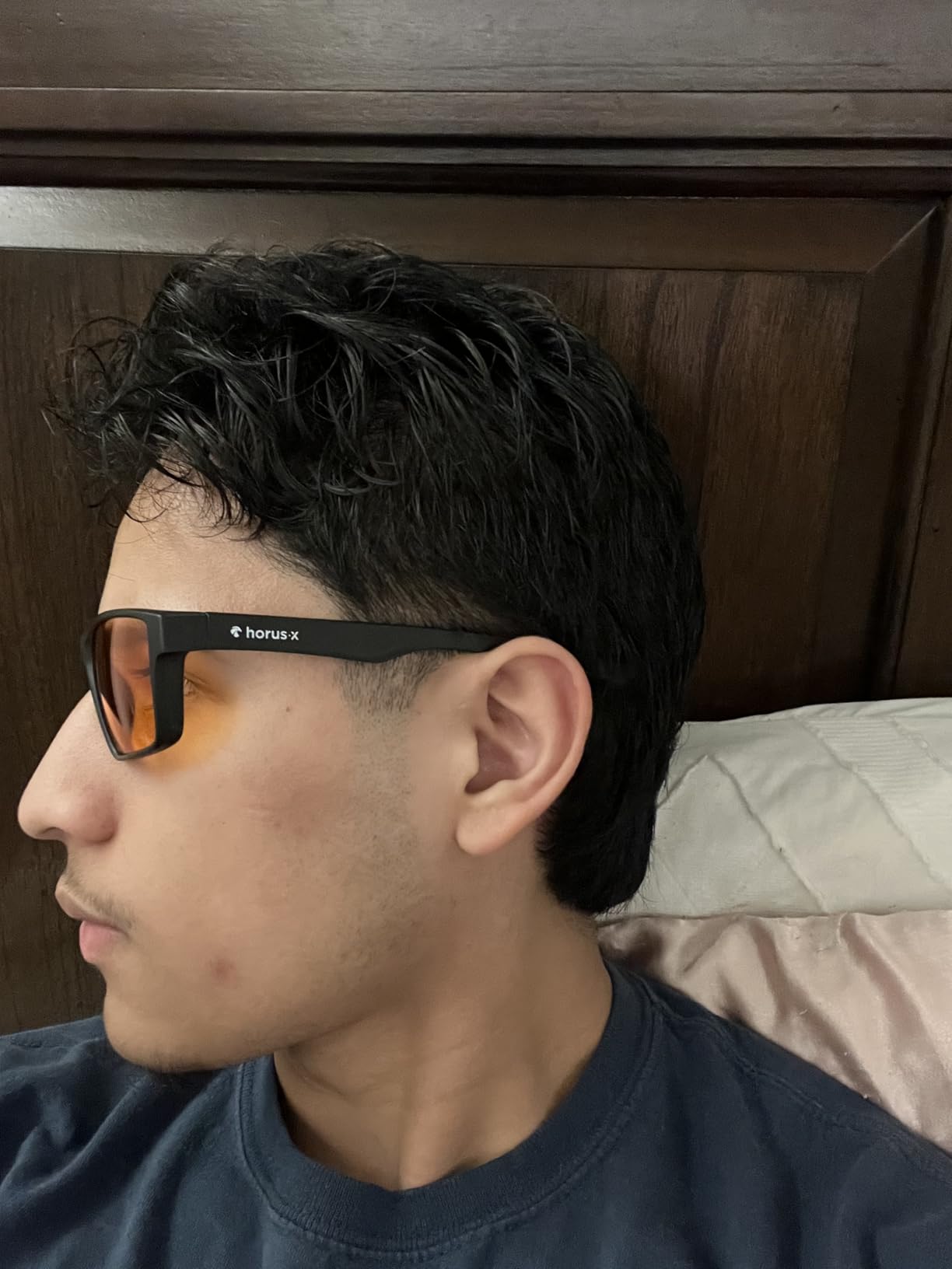 Horus X Blue Light Blocking Glasses - Anti-Fatigue Eye Migraine Protection customer photo 1