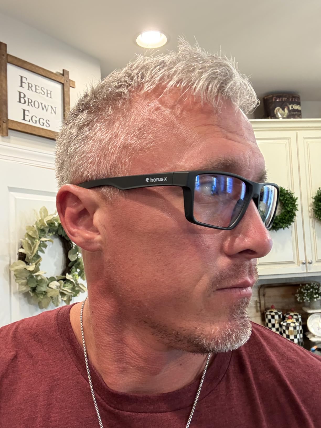 Horus X Blue Light Blocking Glasses - Anti-Fatigue Eye Migraine Protection customer photo 2