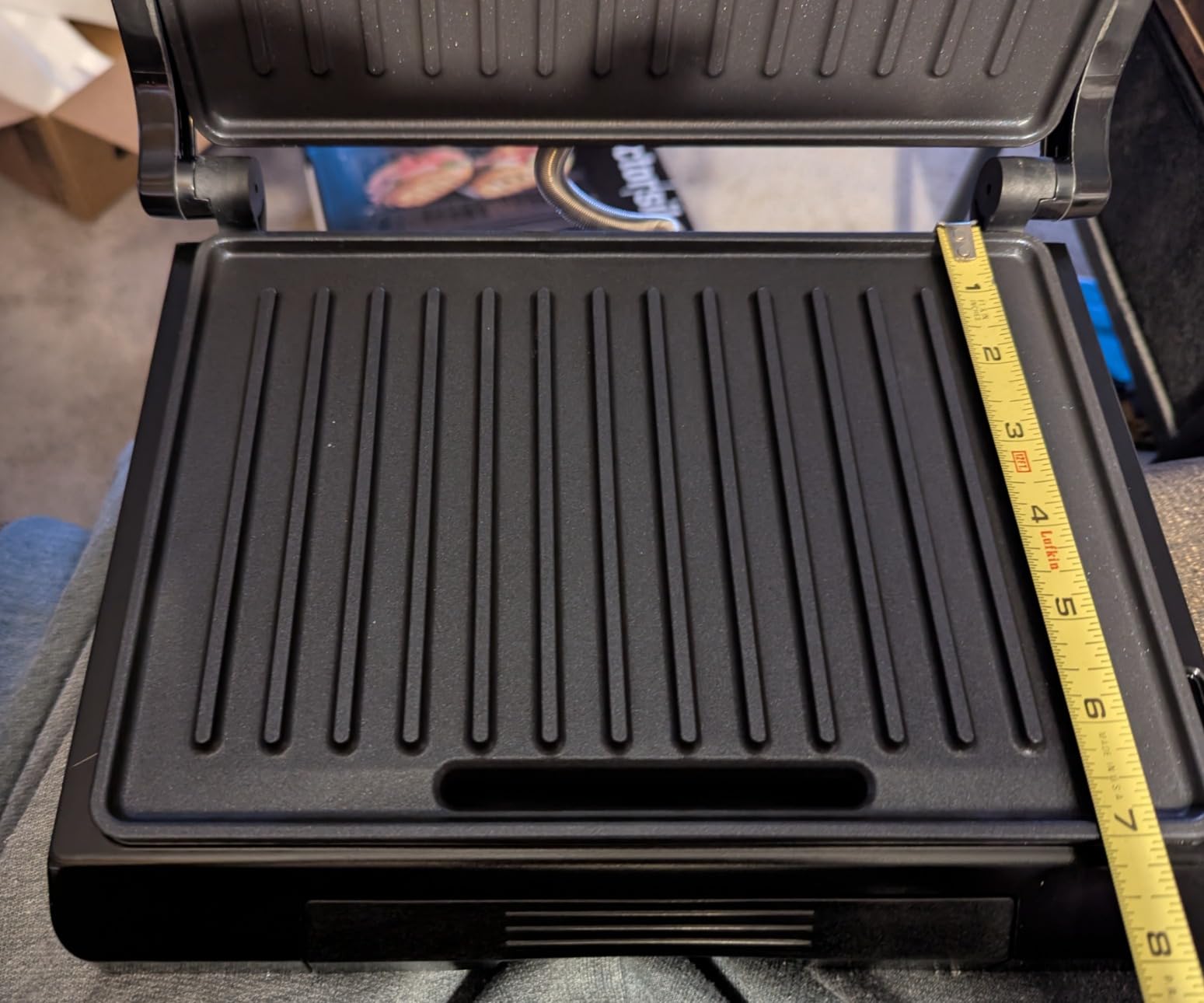 Proctor Silex Panini Press Sandwich Maker Grill & Electric Indoor Grill | 70 sq. in. Cooking Surface | Easy-Clean PFAS-Free Nonstick Grids | Compact Upright Storage | Indicator Lights | Black customer photo 2