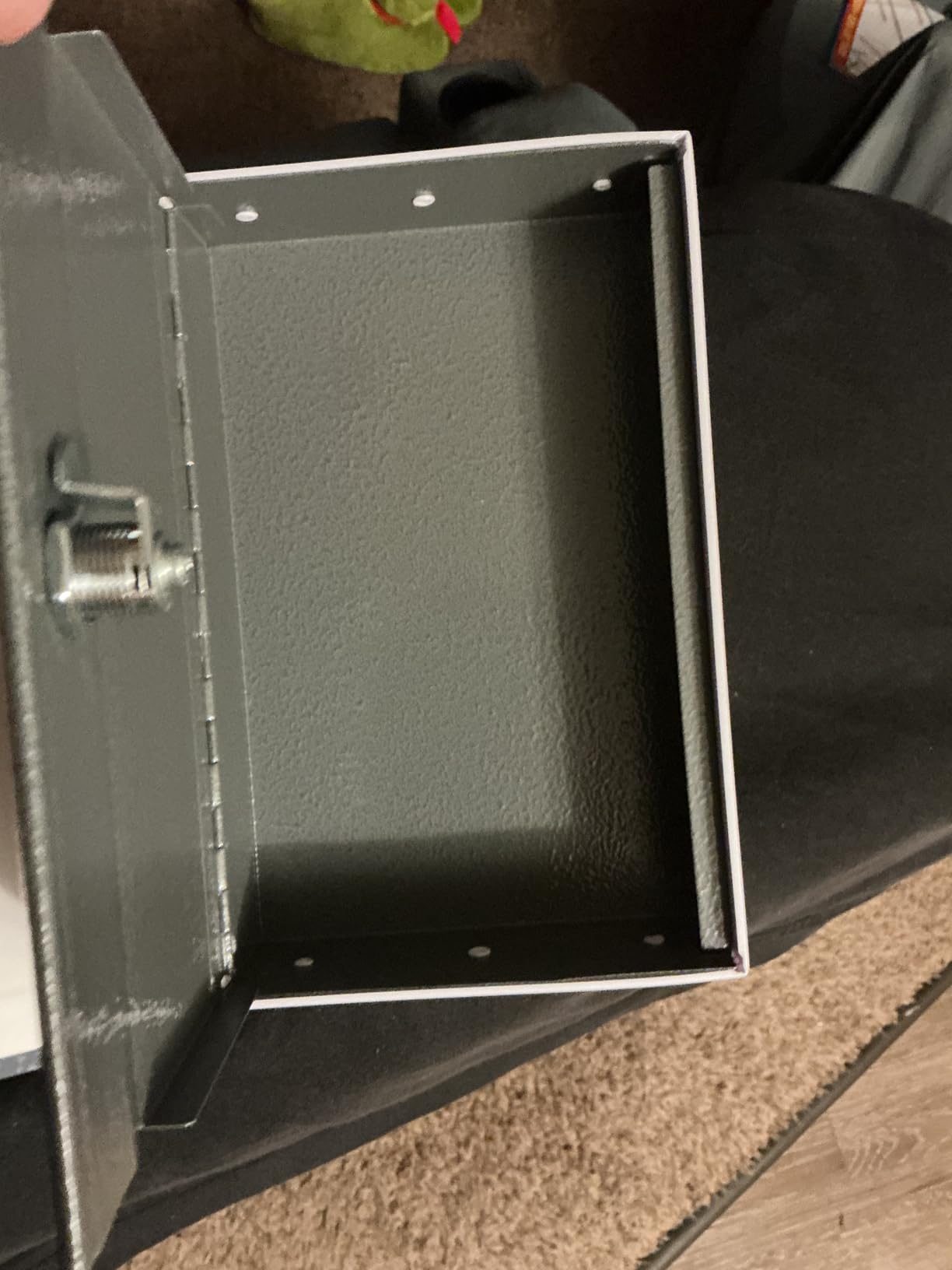 Amazon Basics Portable Diversion Book Safe, Secret Hidden Lock Box with Key Lock for Valuables, Hidden Storage Compartment Disguised as a Book, Large, Blue customer photo 2