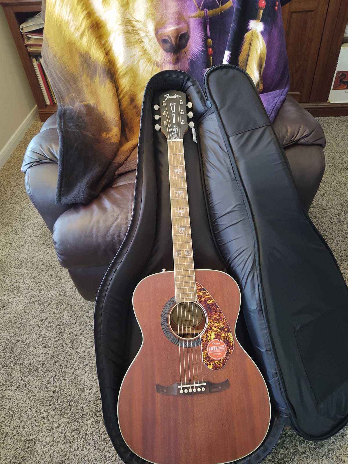 Tim Armstrong Hellcat Concert Acoustic Guitar, with 2-Year Warranty, Natural, Walnut Fingerboard customer photo 1