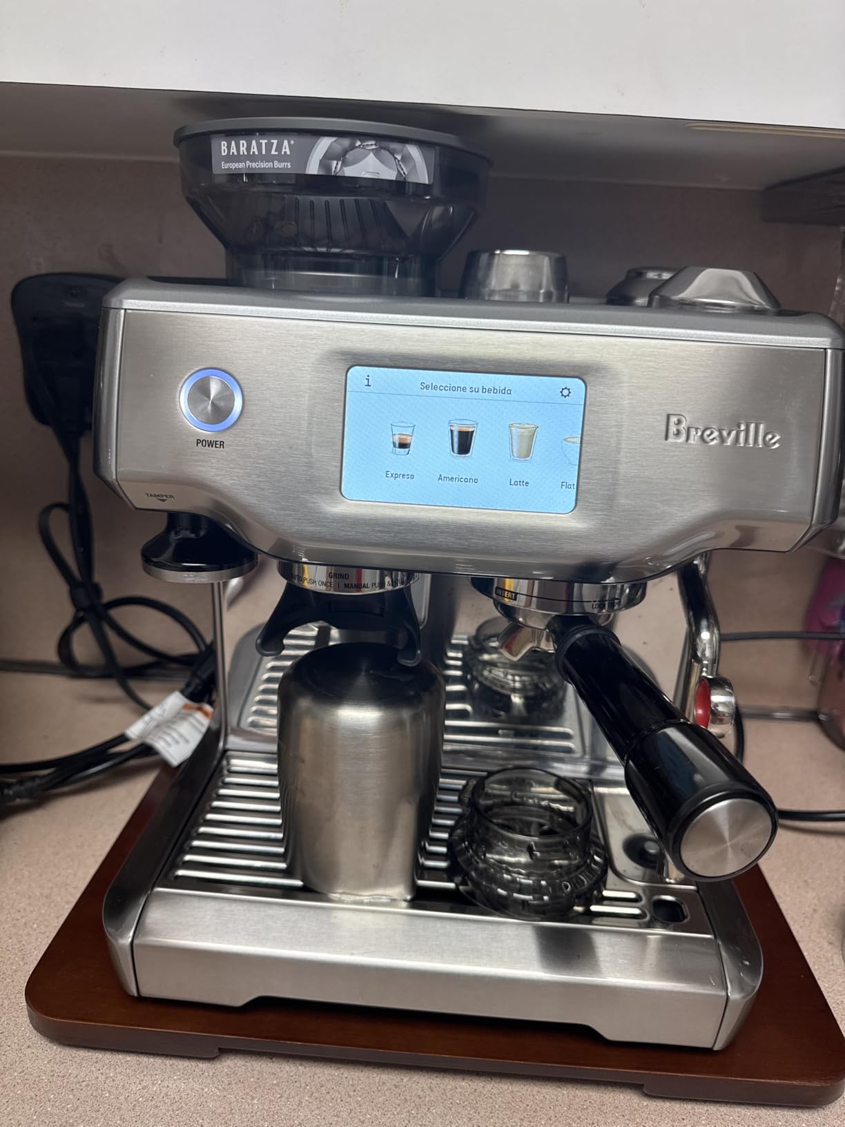 Breville BES880BSS Barista Touch Espresso Machine, Brushed Stainless Steel customer photo 1